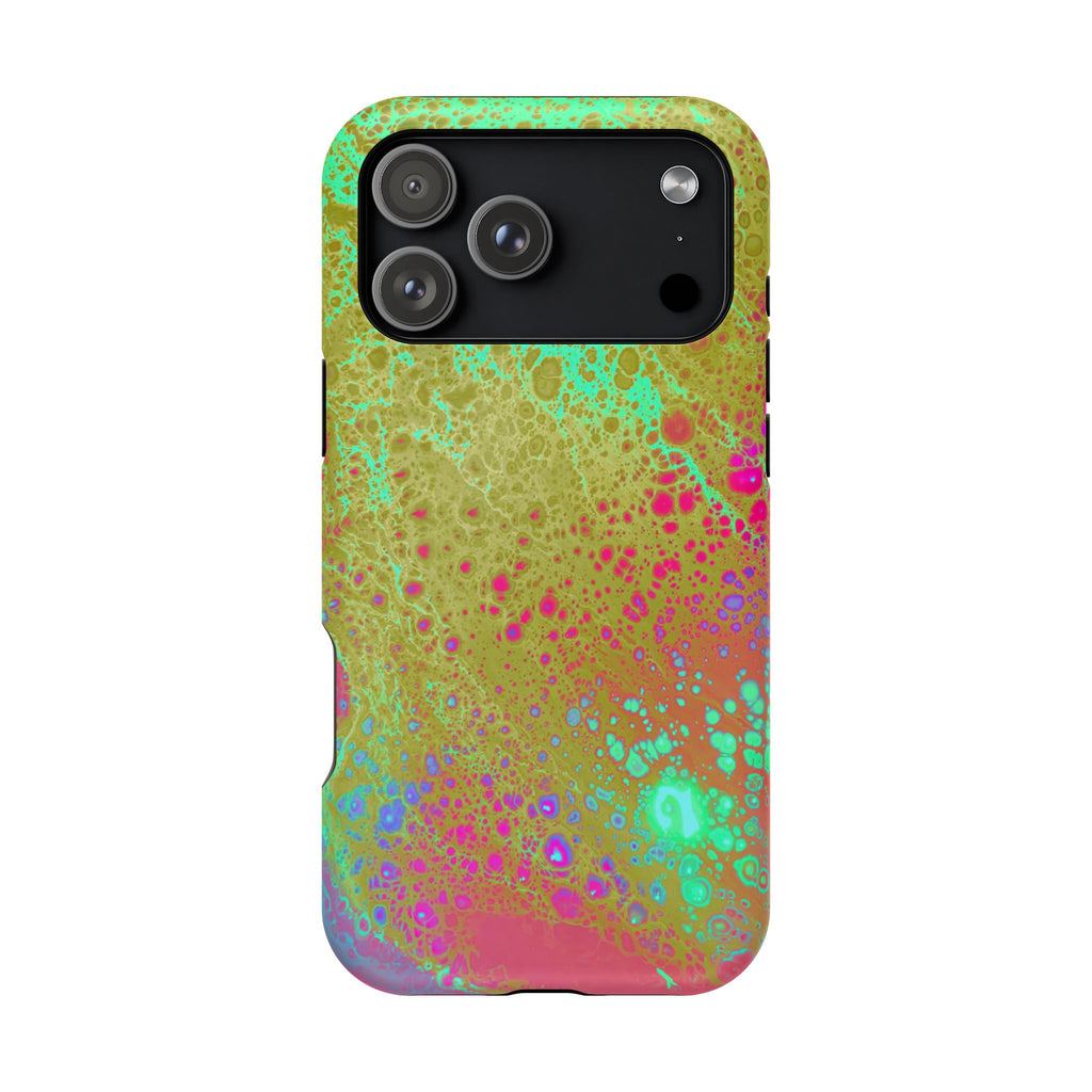Orbit Pulse MagSafe iPhone Case – Abstract Art Design, Shockproof for iPhone 14–17 Pro & Pro Max