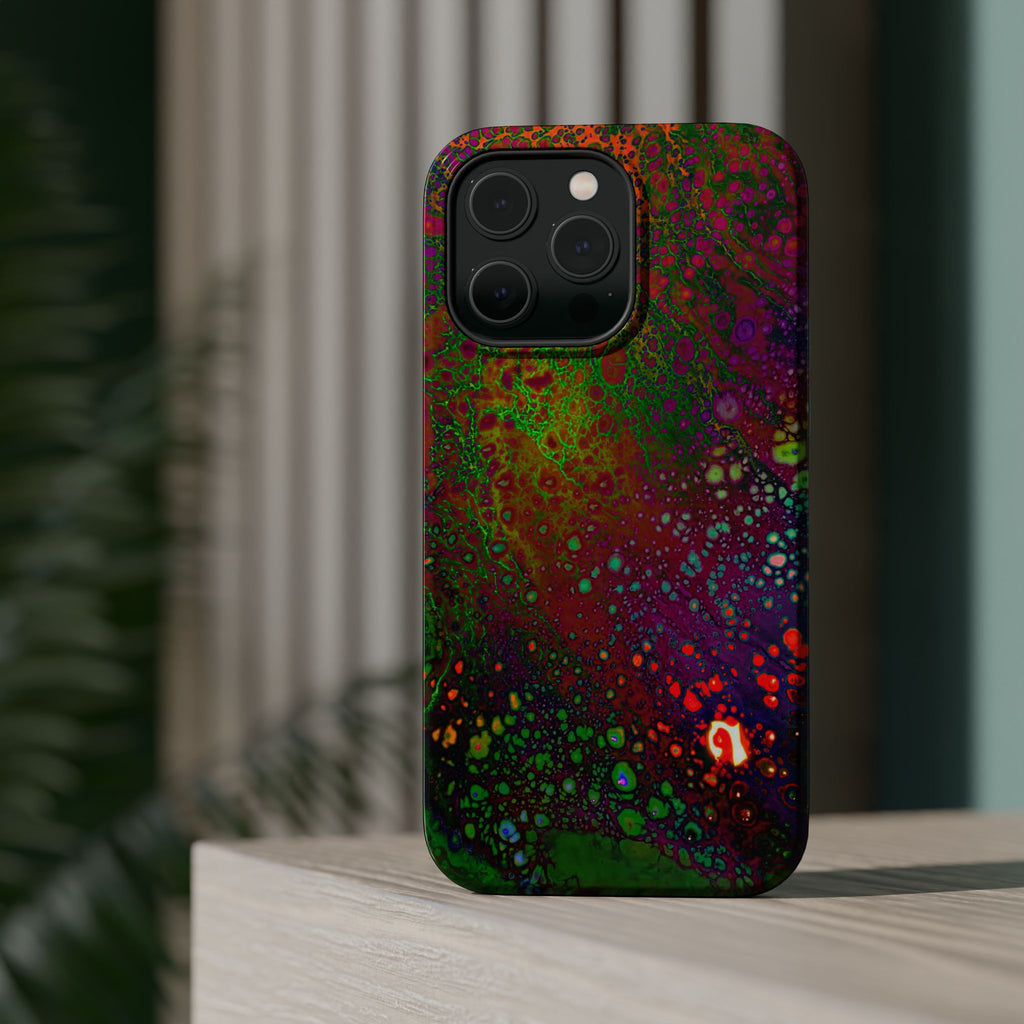 Dark Biolume MagSafe iPhone Case – Abstract Art Design, Shockproof for iPhone 14–17 Pro & Pro Max