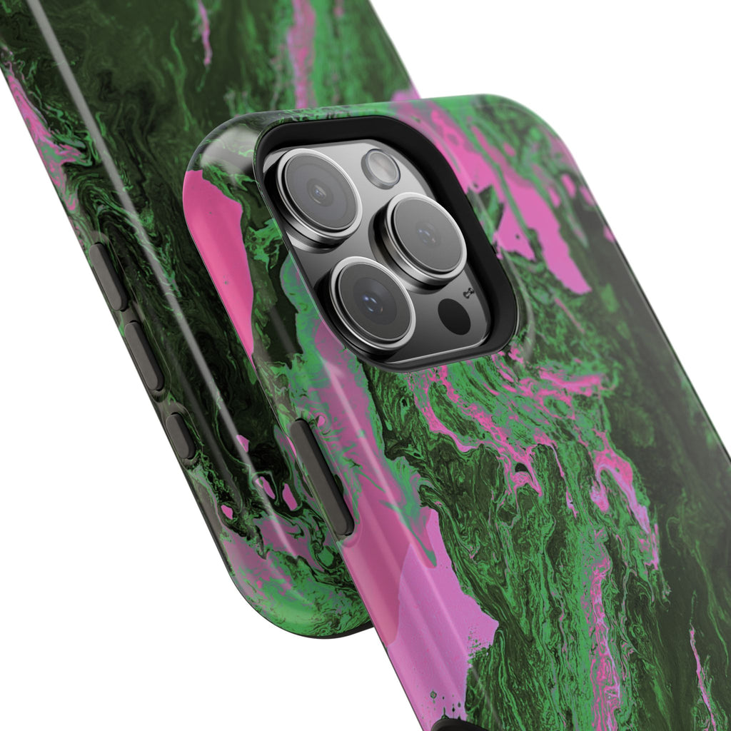 Oblivion Flow X MagSafe iPhone Case – Abstract Art Design, Shockproof for iPhone 14–17 Pro & Pro Max