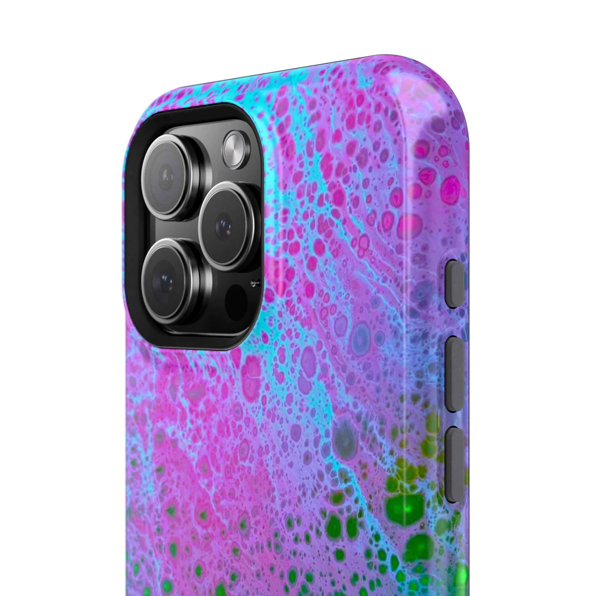 Whisper Flow MagSafe iPhone Case – Abstract Art Design, Shockproof for iPhone 14–17 Pro & Pro Max