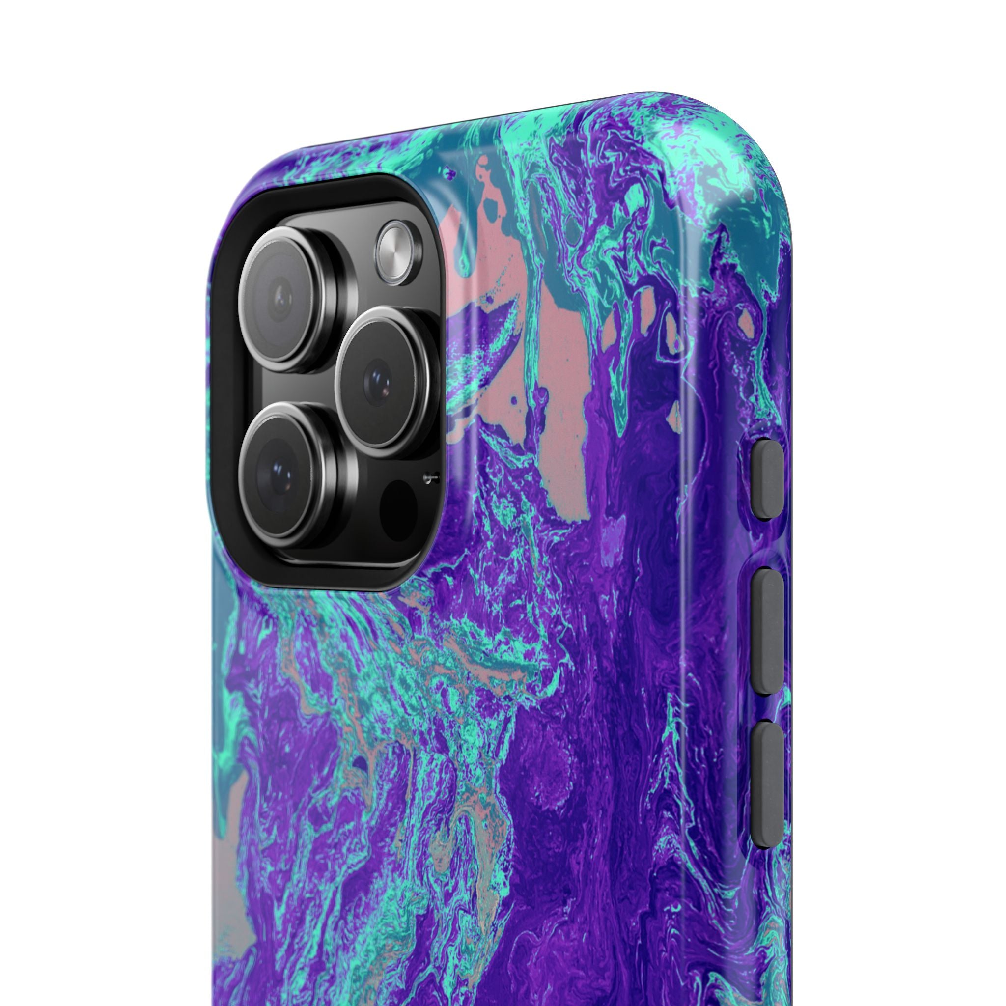 Polar Collapse X MagSafe iPhone Case – Abstract Art Design, Shockproof for iPhone 14–17 Pro & Pro Max