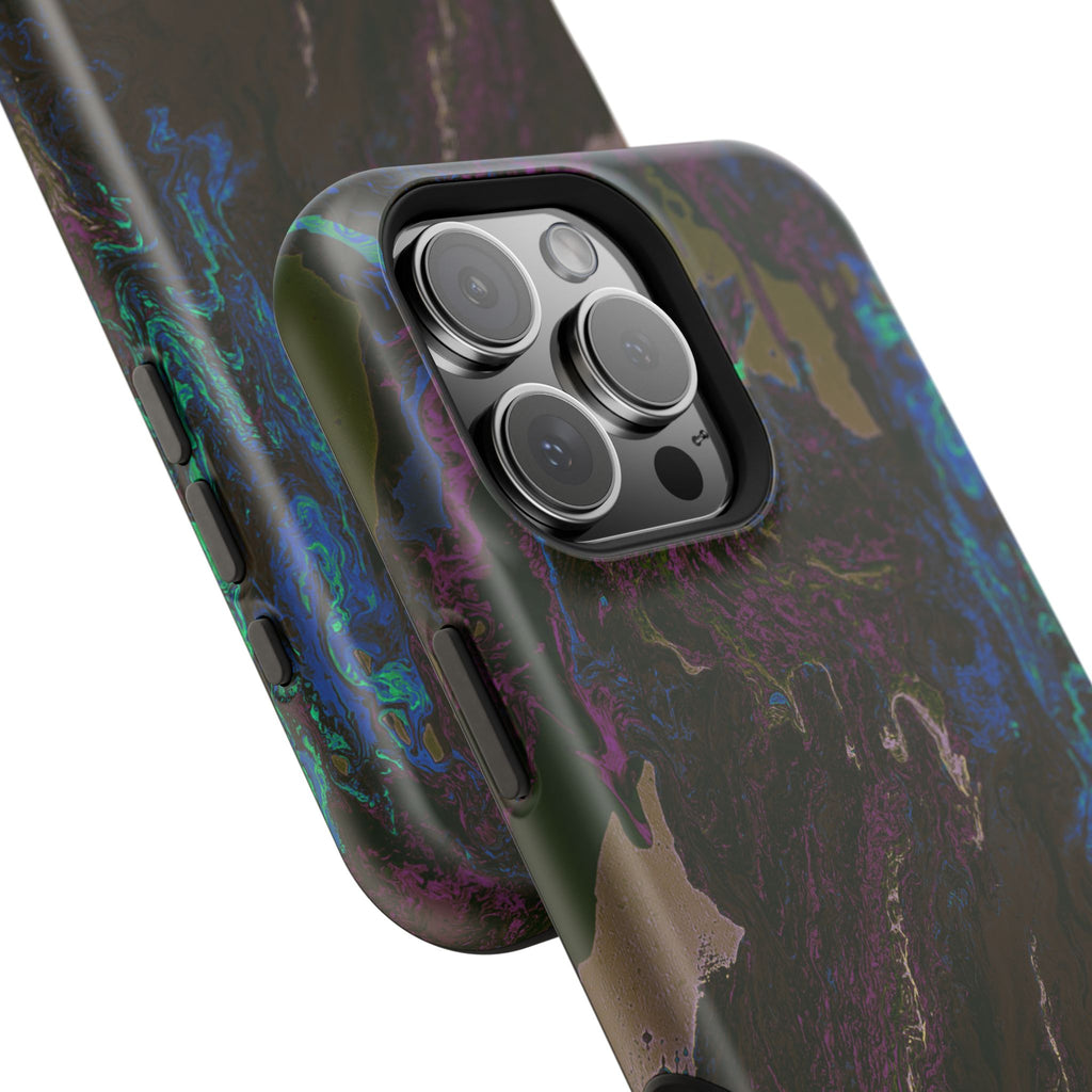 Shadow Collapse X MagSafe iPhone Case – Abstract Art Design, Shockproof for iPhone 14–17 Pro & Pro Max