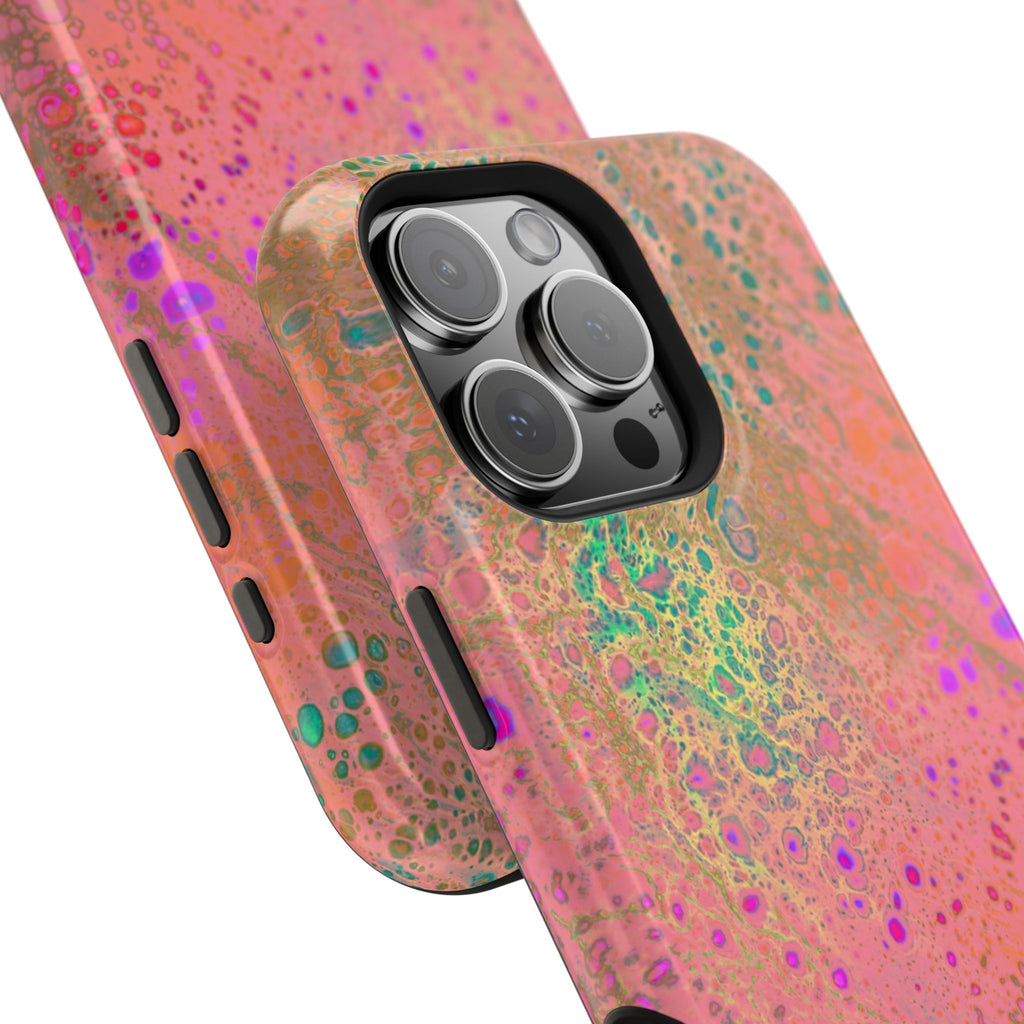 Hypernova Flow MagSafe iPhone Case – Abstract Art Design, Shockproof for iPhone 14–17 Pro & Pro Max