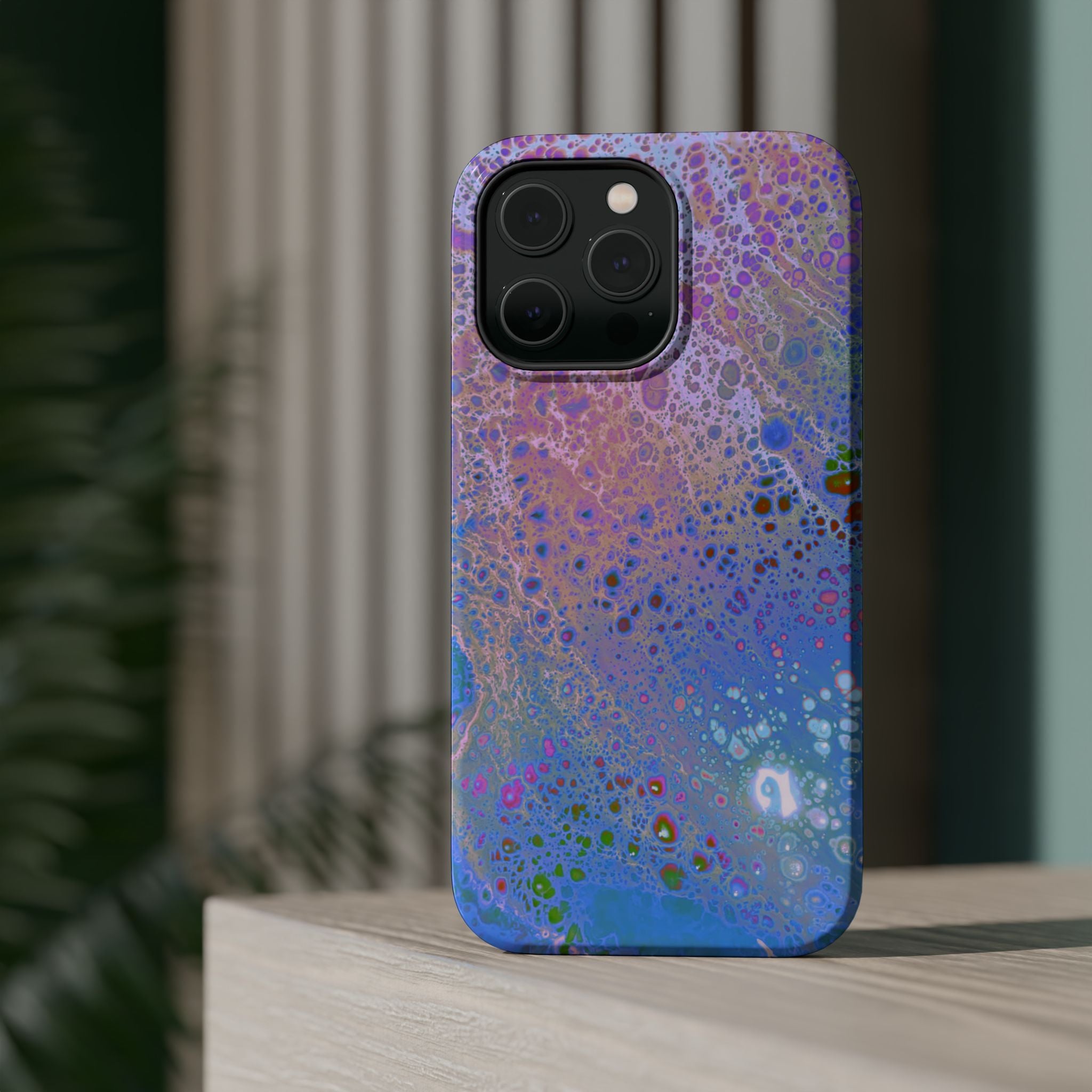 Frozen Vein MagSafe iPhone Case – Abstract Art Design, Shockproof for iPhone 14–17 Pro & Pro Max