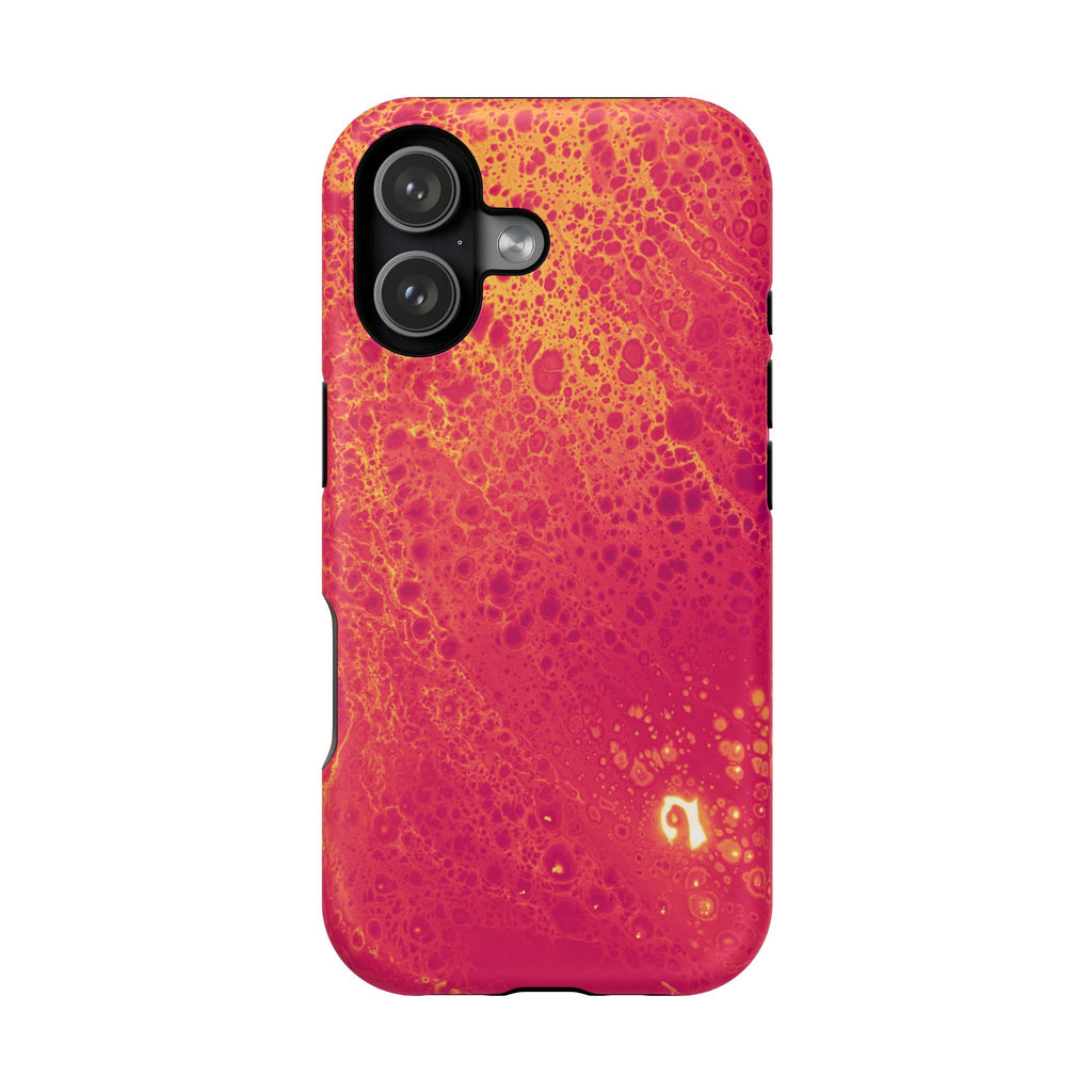 Solar Bloom MagSafe iPhone Case – Abstract Art Design, Shockproof for iPhone 14–17 Pro & Pro Max