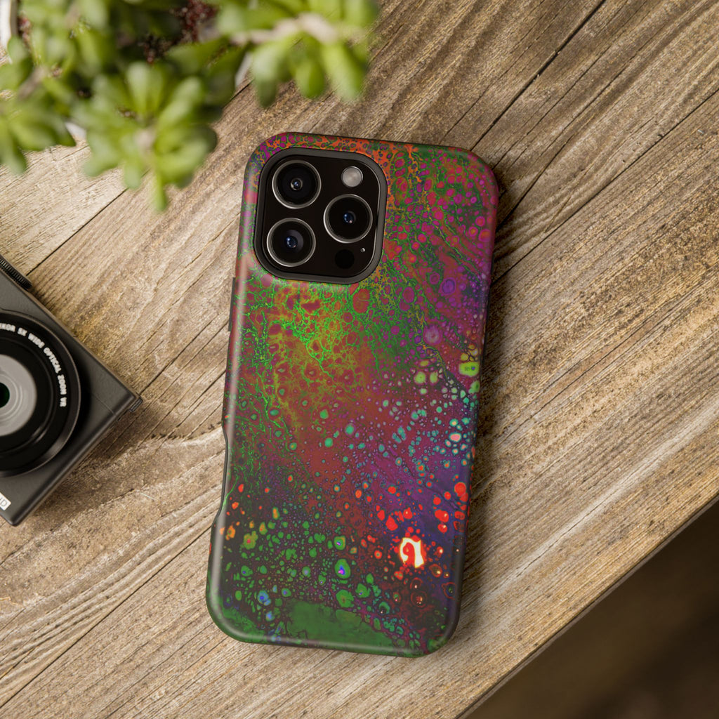 Dark Biolume MagSafe iPhone Case – Abstract Art Design, Shockproof for iPhone 14–17 Pro & Pro Max