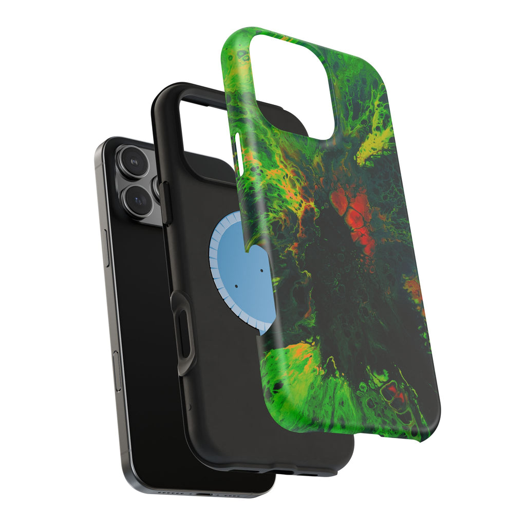 Acid Core MagSafe iPhone Case – Abstract Art Design, Shockproof for iPhone 14–17 Pro & Pro Max