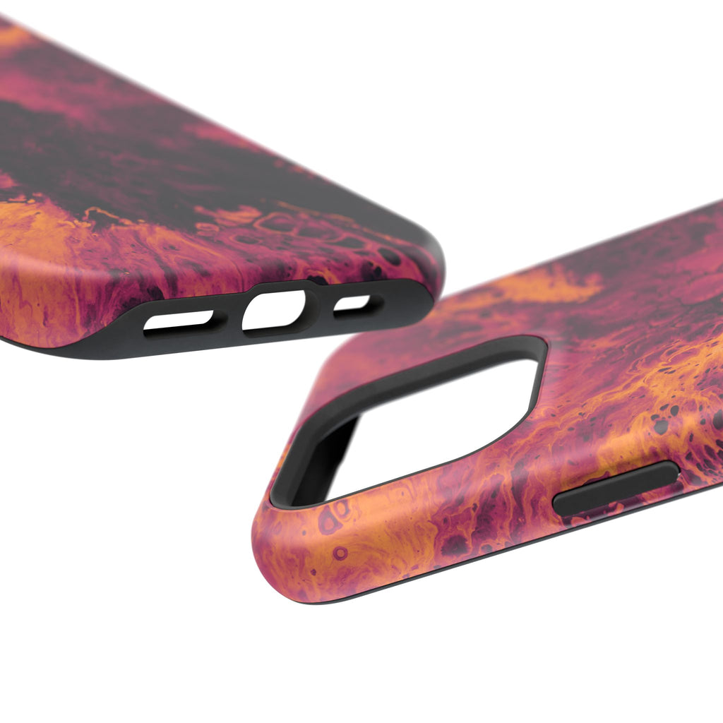 Dark Bloom X MagSafe iPhone Case – Abstract Art Design, Shockproof for iPhone 14–17 Pro & Pro Max