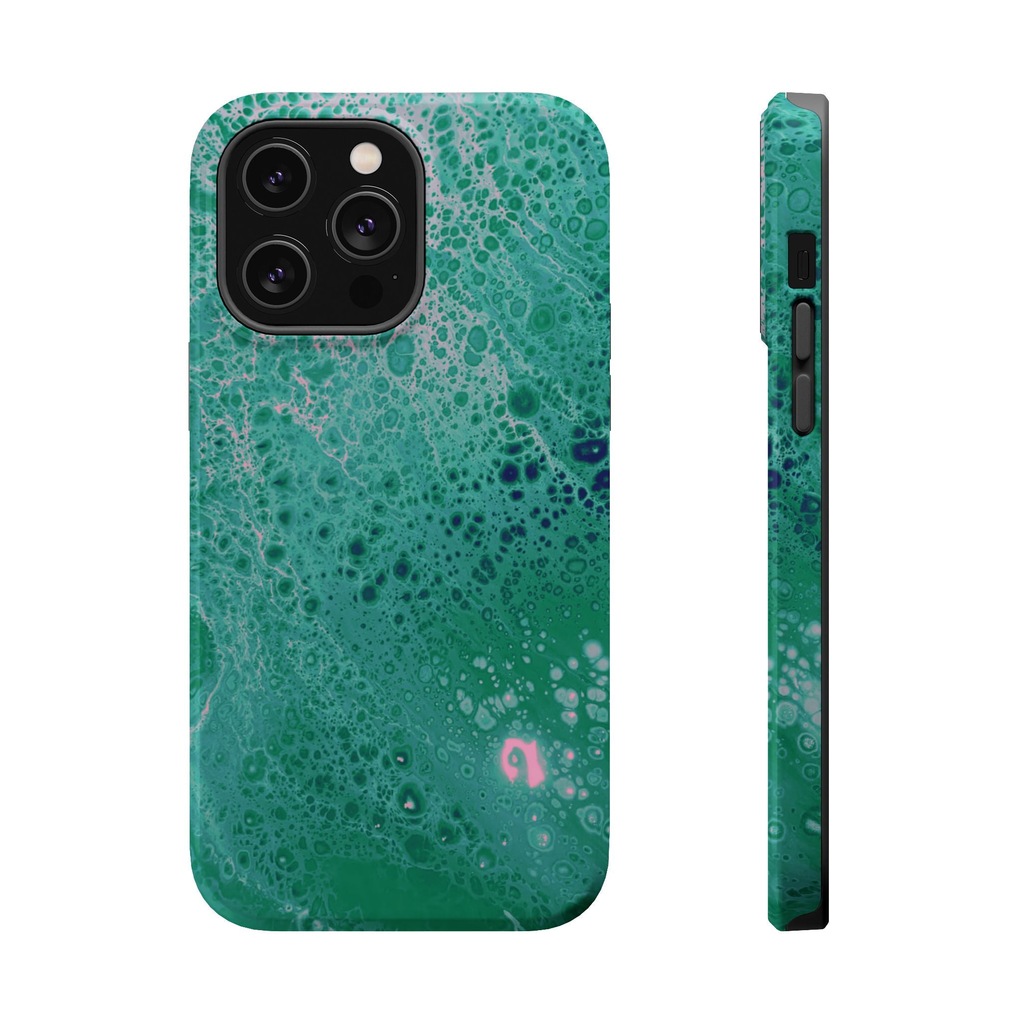 Liquid Harmony MagSafe iPhone Case – Abstract Art Design, Shockproof for iPhone 14–17 Pro & Pro Max