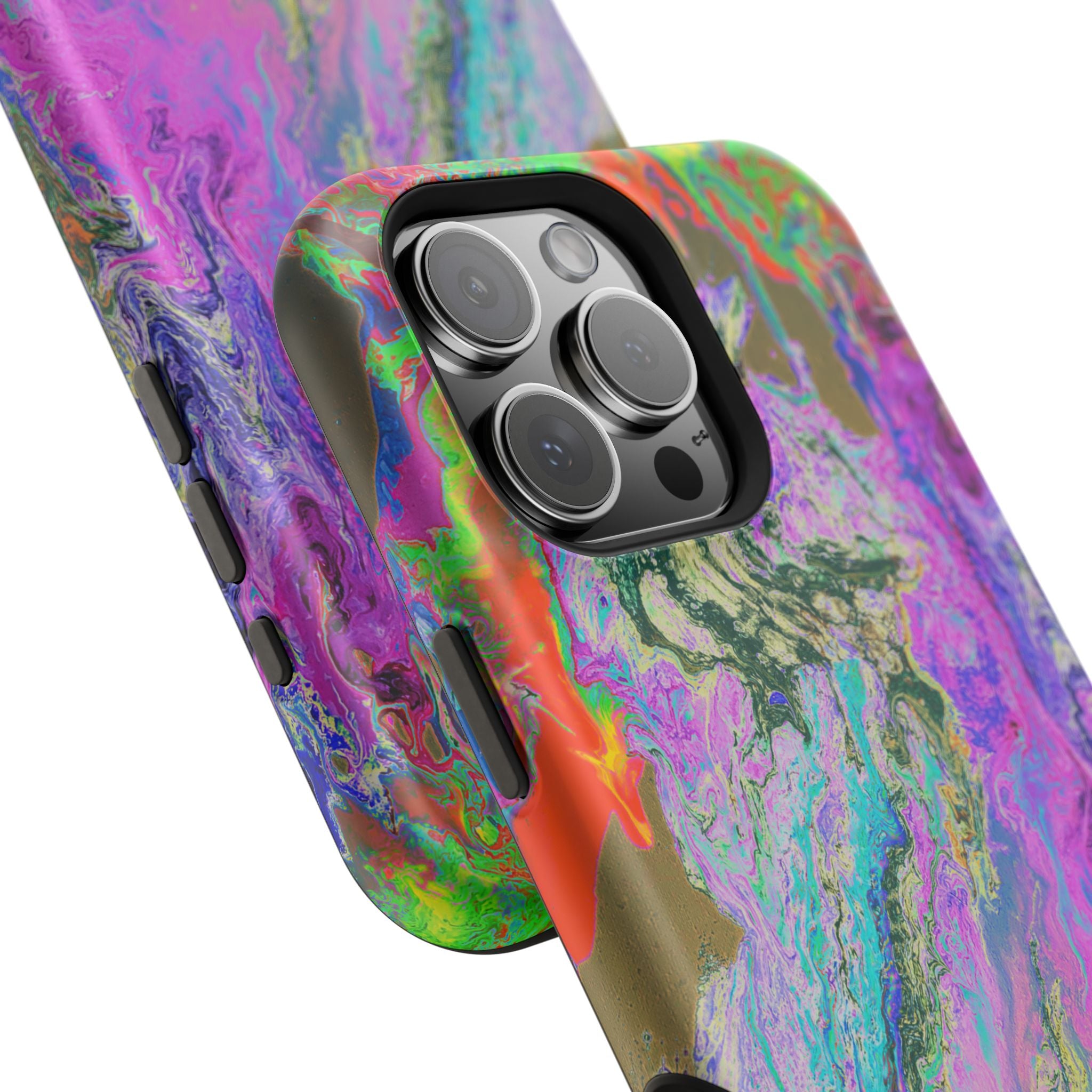 Spectrum Surge X MagSafe iPhone Case – Abstract Art Design, Shockproof for iPhone 14–17 Pro & Pro Max