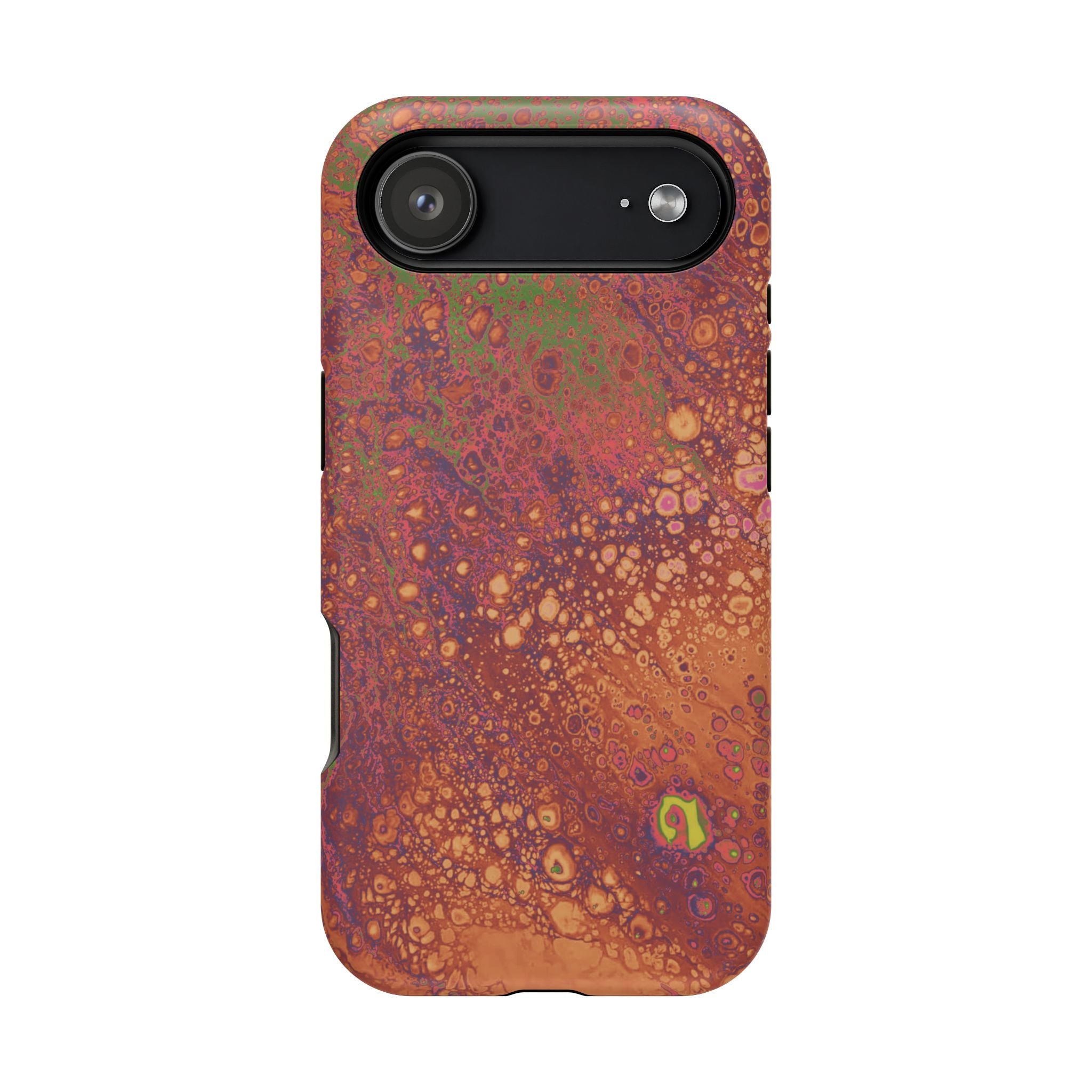 Amber Surge MagSafe iPhone Case – Abstract Art Design, Shockproof for iPhone 14–17 Pro & Pro Max