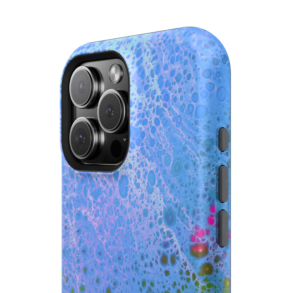 Frost Bloom MagSafe iPhone Case – Abstract Art Design, Shockproof for iPhone 14–17 Pro & Pro Max