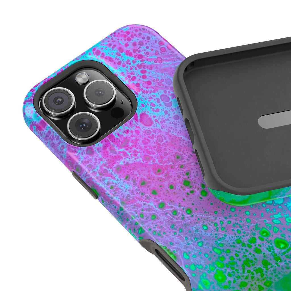Whisper Flow MagSafe iPhone Case – Abstract Art Design, Shockproof for iPhone 14–17 Pro & Pro Max