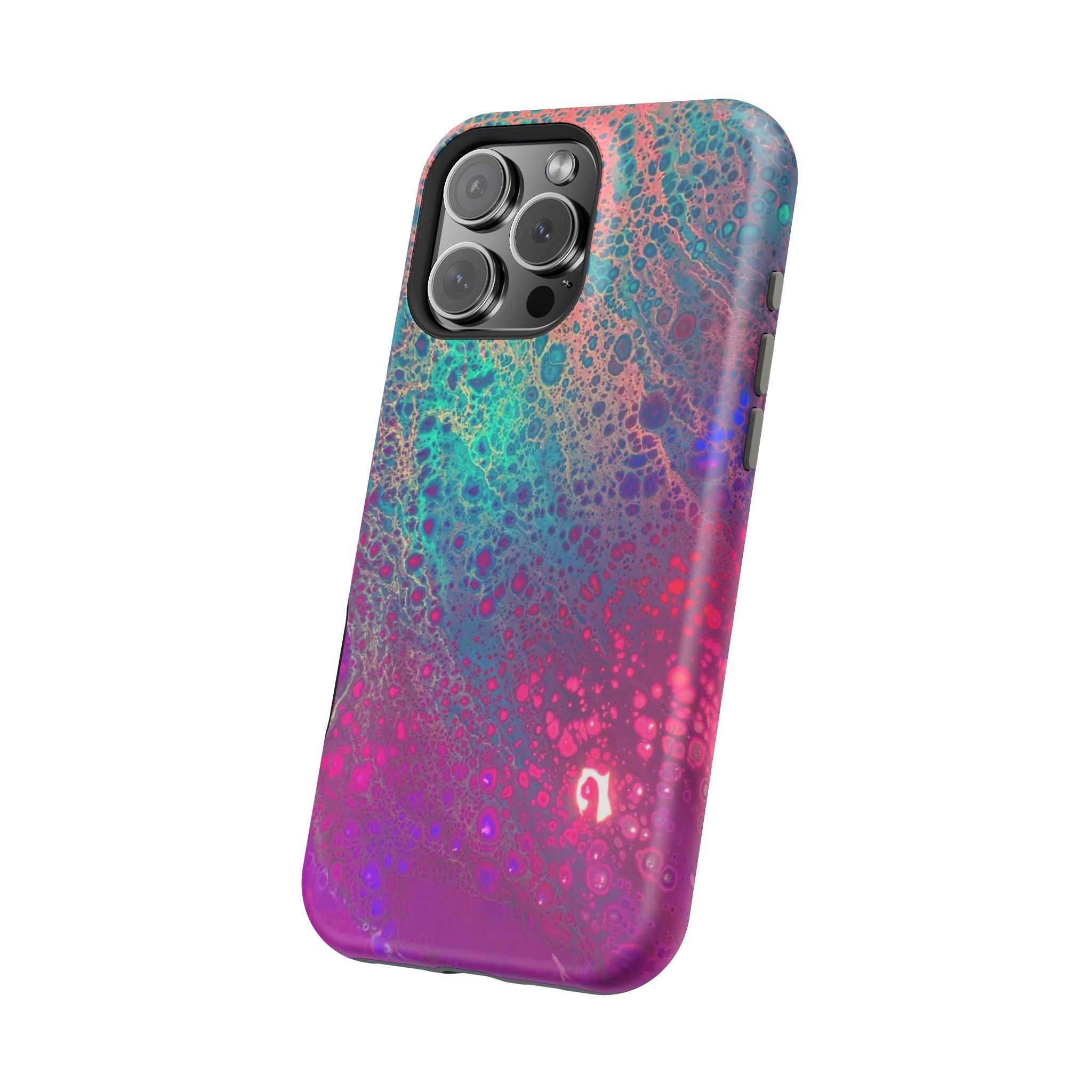 Arctic Eclipse MagSafe iPhone Case – Abstract Art Design, Shockproof for iPhone 14–17 Pro & Pro Max