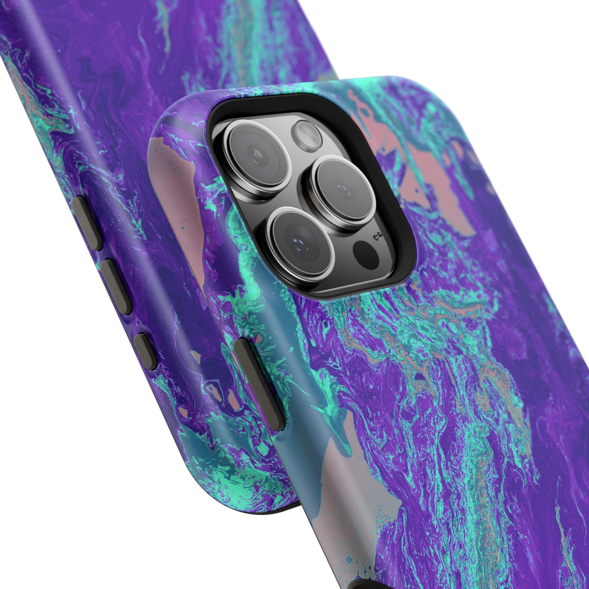 Polar Collapse X MagSafe iPhone Case – Abstract Art Design, Shockproof for iPhone 14–17 Pro & Pro Max