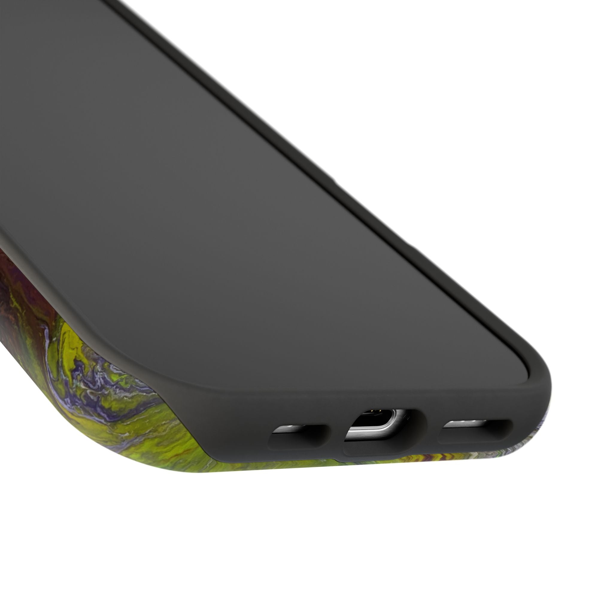 Aurora Bloom X MagSafe iPhone Case – Abstract Art Design, Shockproof for iPhone 14–17 Pro & Pro Max