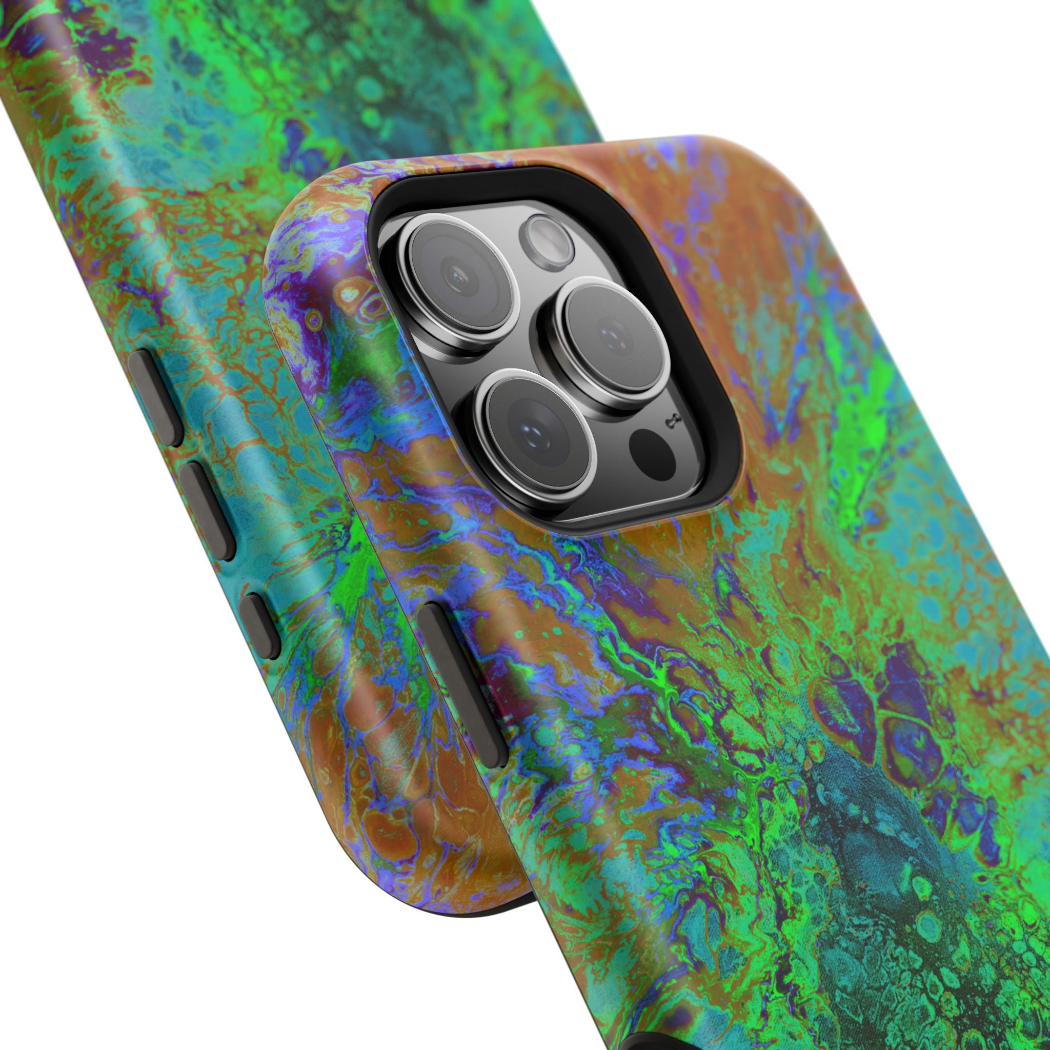 Nova Collapse MagSafe iPhone Case – Abstract Art Design, Shockproof for iPhone 14–17 Pro & Pro Max