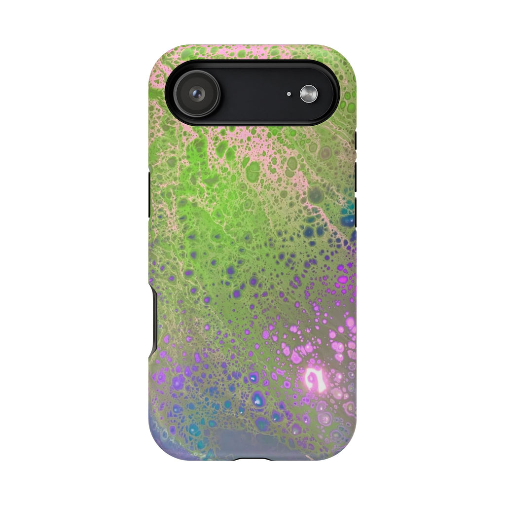 Galaxy Surge MagSafe iPhone Case – Abstract Art Design, Shockproof for iPhone 14–17 Pro & Pro Max