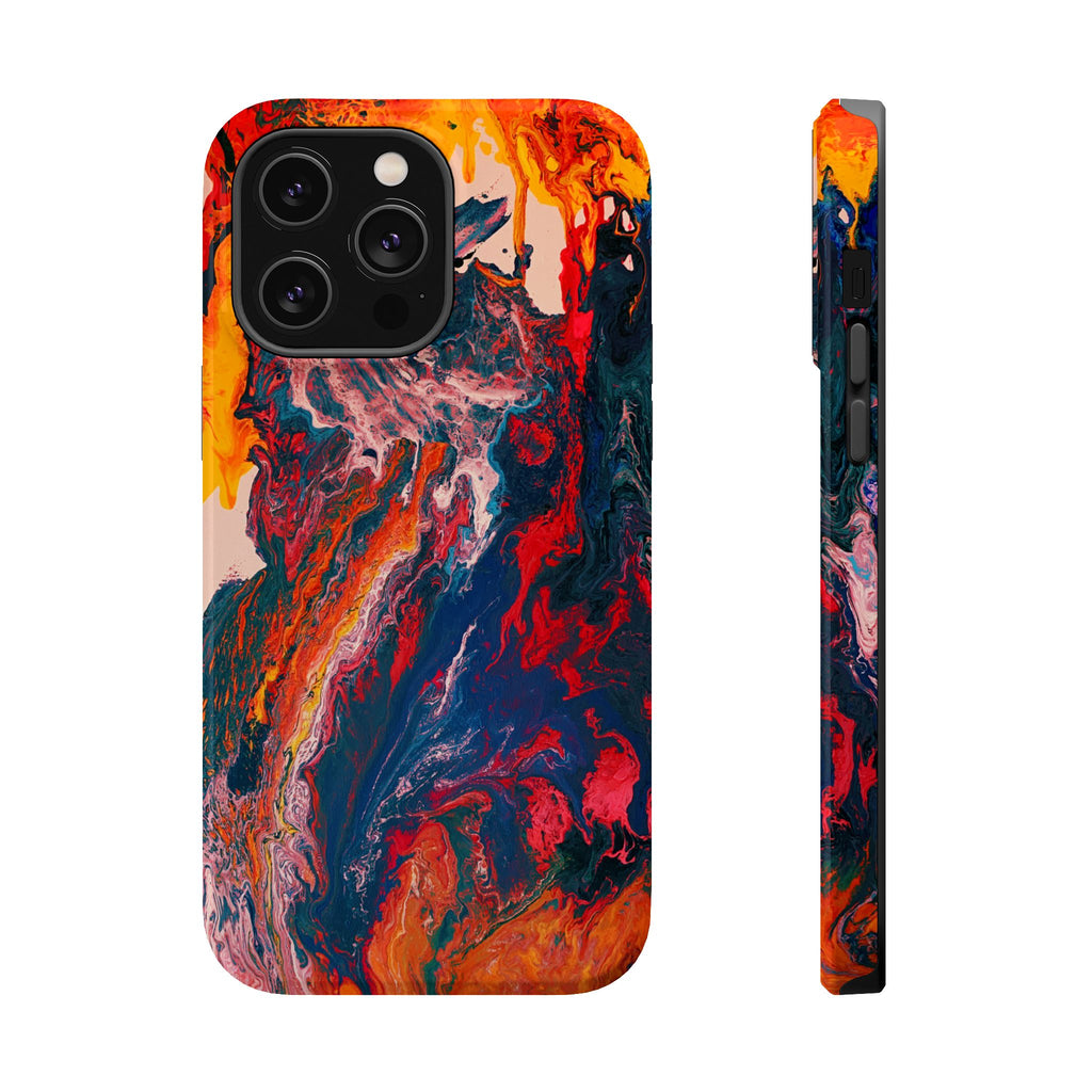 Heatcore X MagSafe iPhone Case – Abstract Art Design, Shockproof for iPhone 14–17 Pro & Pro Max