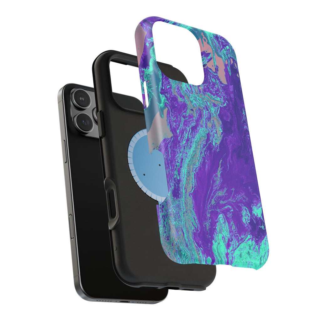 Polar Collapse X MagSafe iPhone Case – Abstract Art Design, Shockproof for iPhone 14–17 Pro & Pro Max