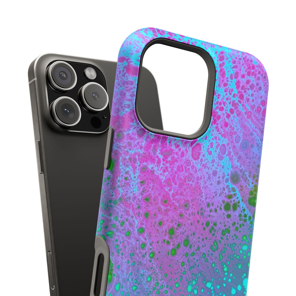 Whisper Flow MagSafe iPhone Case – Abstract Art Design, Shockproof for iPhone 14–17 Pro & Pro Max