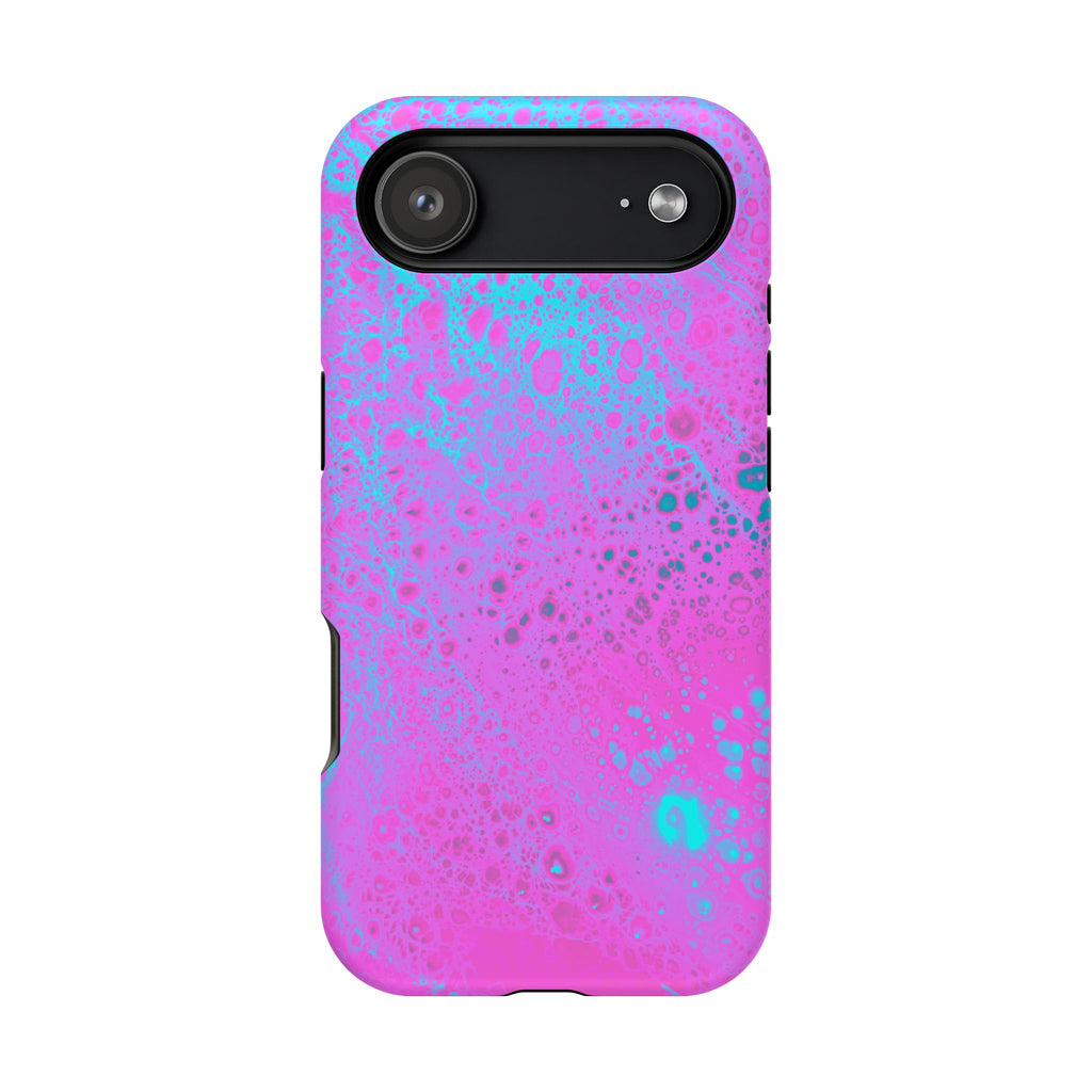 Neon Petal MagSafe iPhone Case – Abstract Art Design, Shockproof for iPhone 14–17 Pro & Pro Max