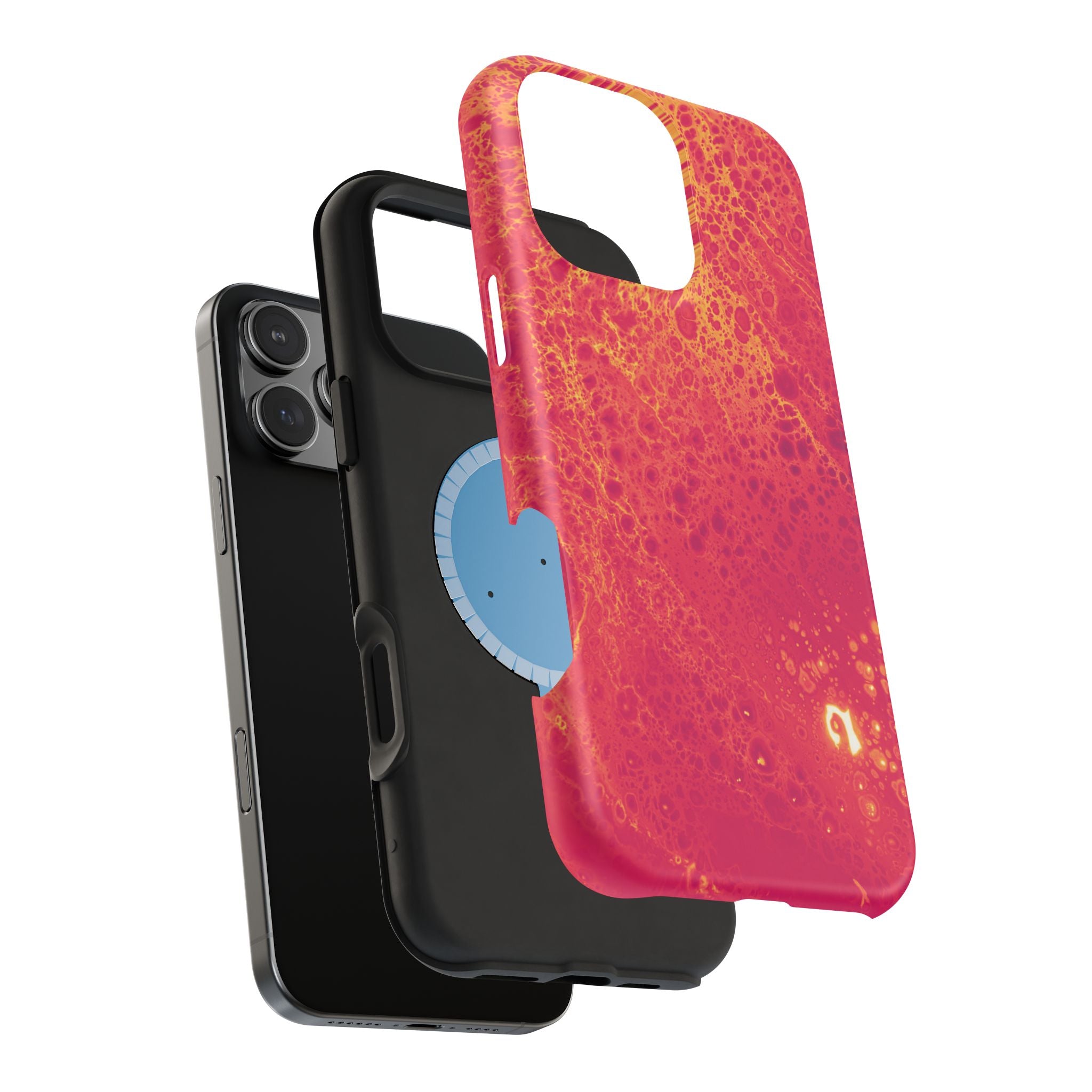Solar Bloom MagSafe iPhone Case – Abstract Art Design, Shockproof for iPhone 14–17 Pro & Pro Max
