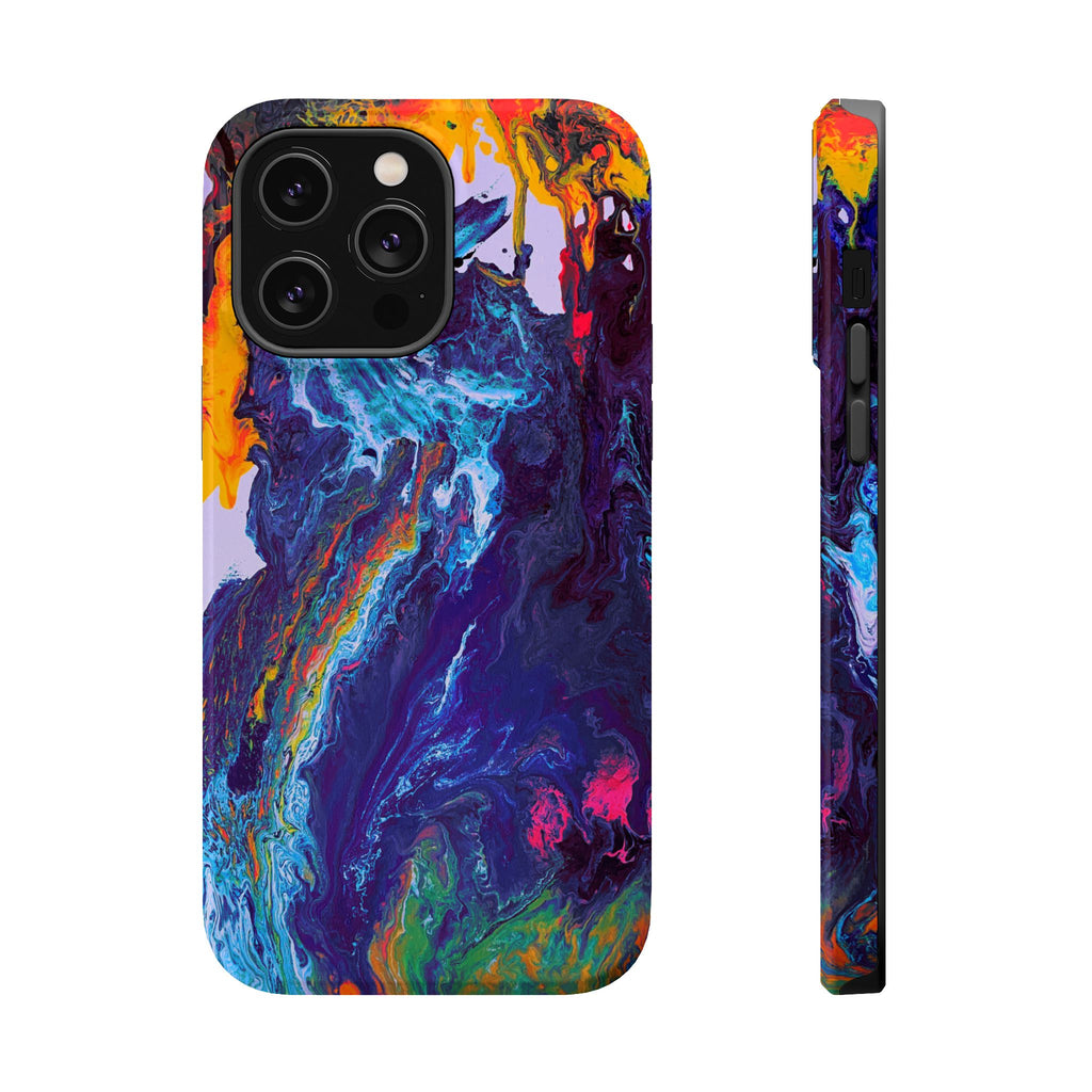 Wave Distortion X MagSafe iPhone Case – Abstract Art Design, Shockproof for iPhone 14–17 Pro & Pro Max