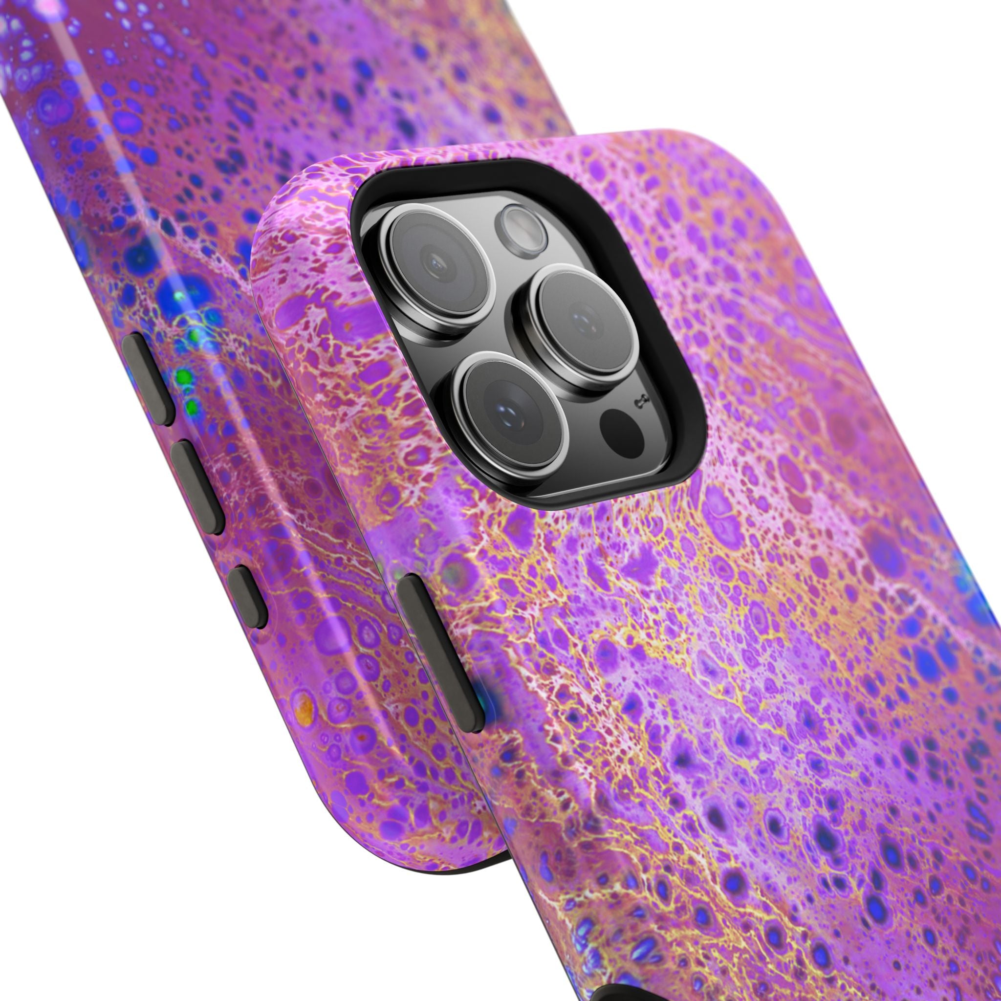 Cosmic Pulse MagSafe iPhone Case – Abstract Art Design, Shockproof for iPhone 14–17 Pro & Pro Max