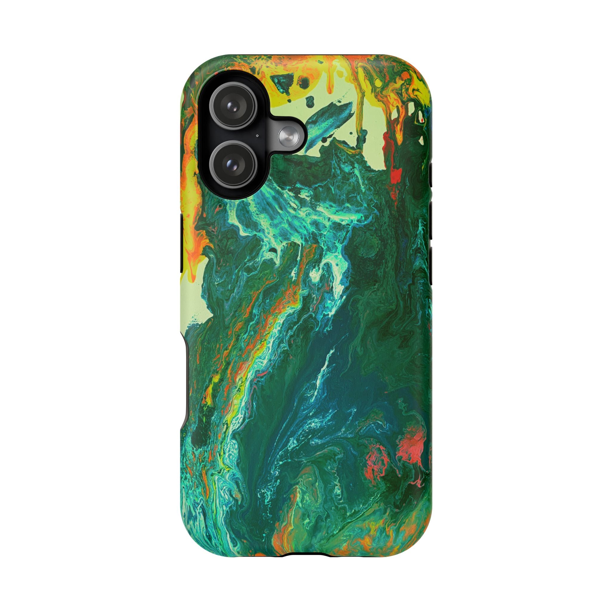 Radioactive Core X MagSafe iPhone Case – Abstract Art Design, Shockproof for iPhone 14–17 Pro & Pro Max