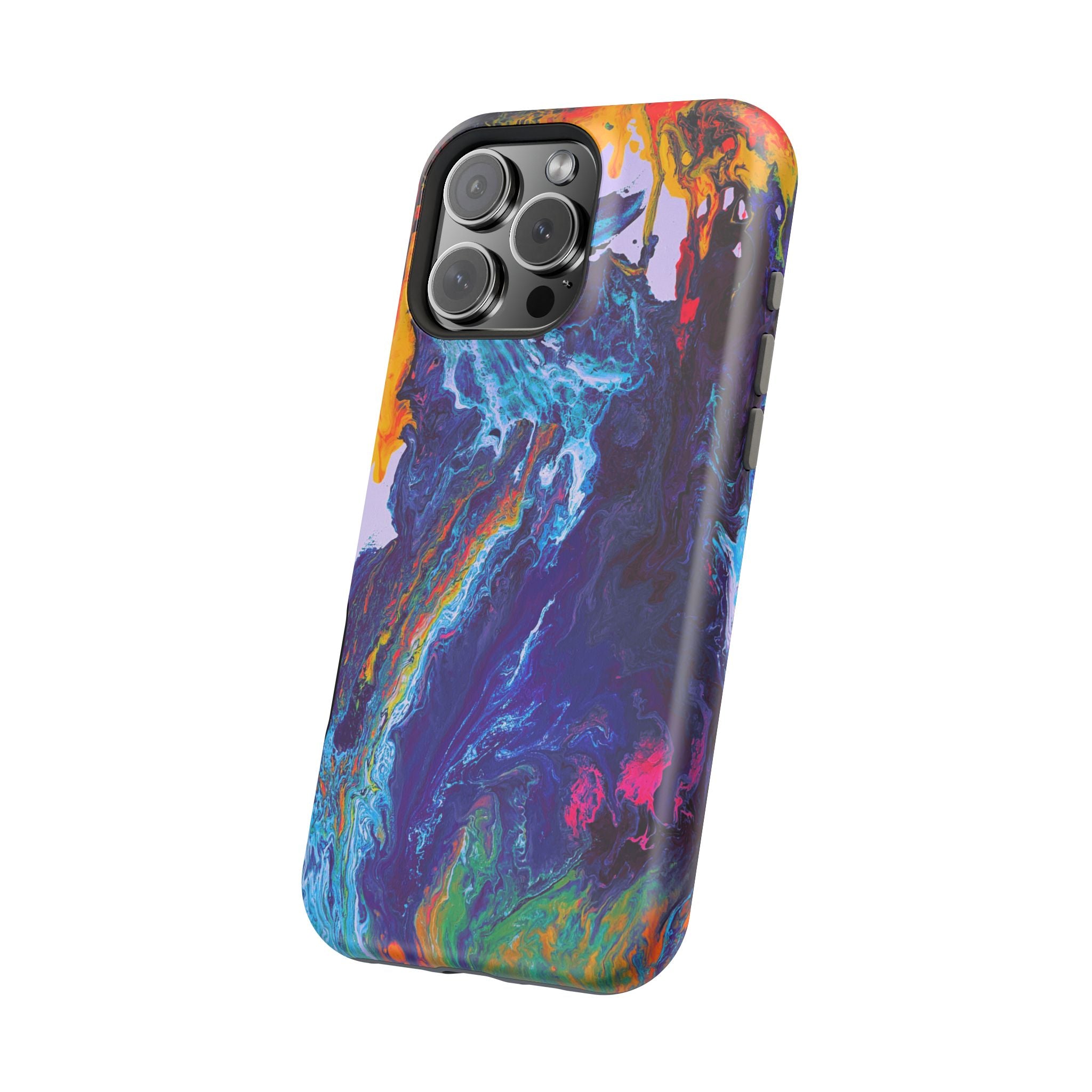 Wave Distortion X MagSafe iPhone Case – Abstract Art Design, Shockproof for iPhone 14–17 Pro & Pro Max