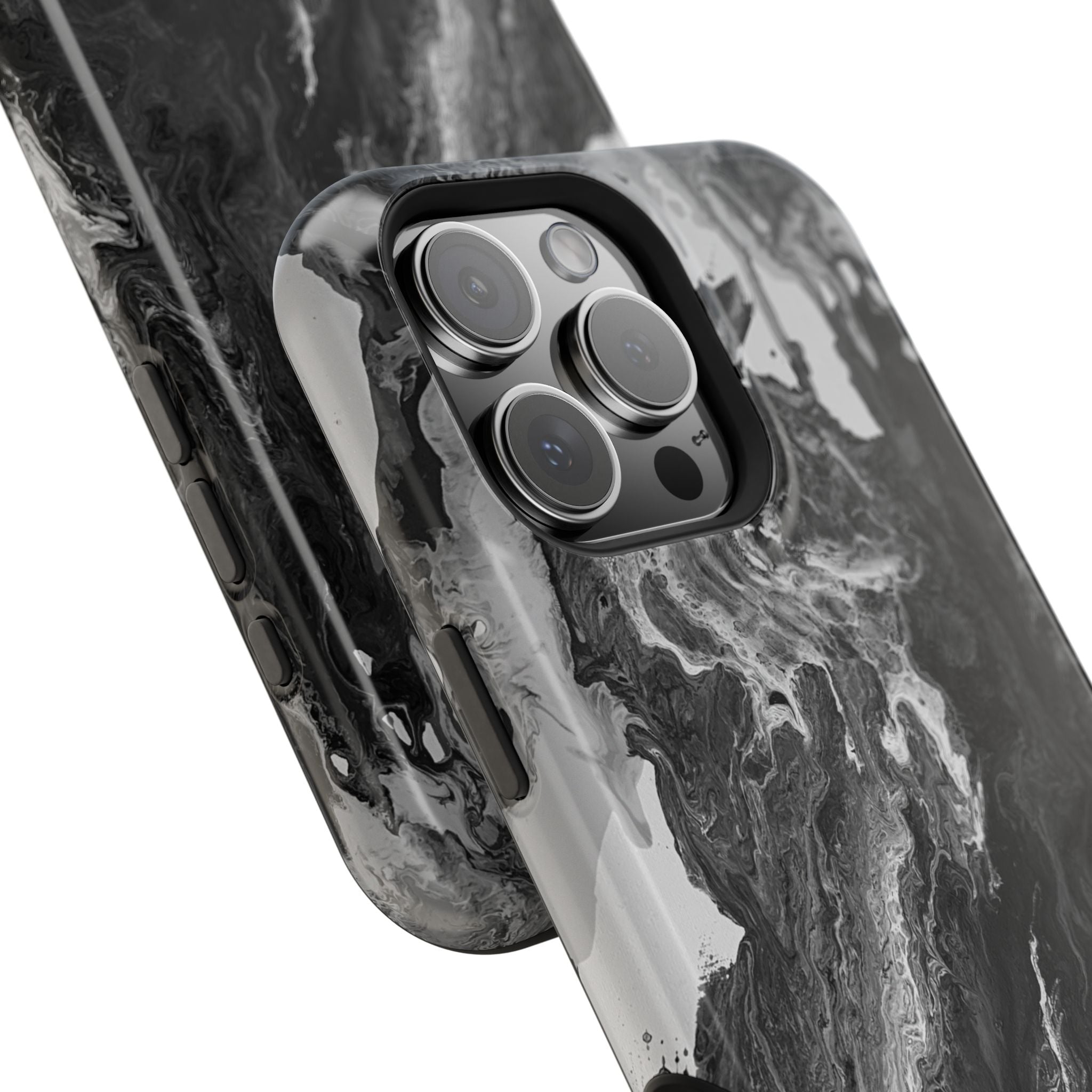 Noir Core X MagSafe iPhone Case – Abstract Art Design, Shockproof for iPhone 14–17 Pro & Pro Max