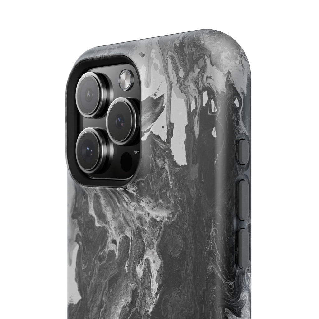 Noir Core X MagSafe iPhone Case – Abstract Art Design, Shockproof for iPhone 14–17 Pro & Pro Max