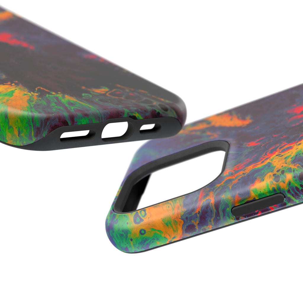 Fusion Collapse MagSafe iPhone Case – Abstract Art Design, Shockproof for iPhone 14–17 Pro & Pro Max