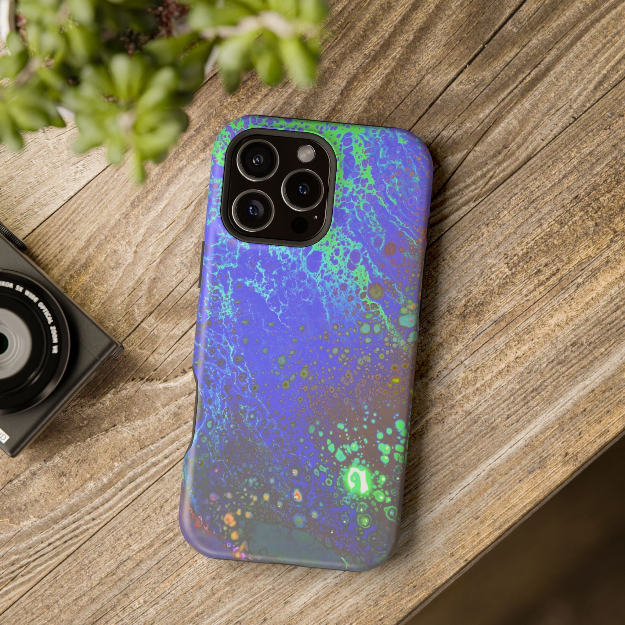 Phantom Core MagSafe iPhone Case – Abstract Art Design, Shockproof for iPhone 14–17 Pro & Pro Max