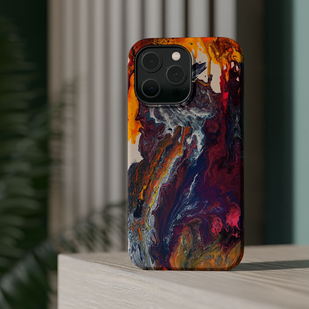 Color Reactor X MagSafe iPhone Case – Abstract Art Design, Shockproof for iPhone 14–17 Pro & Pro Max