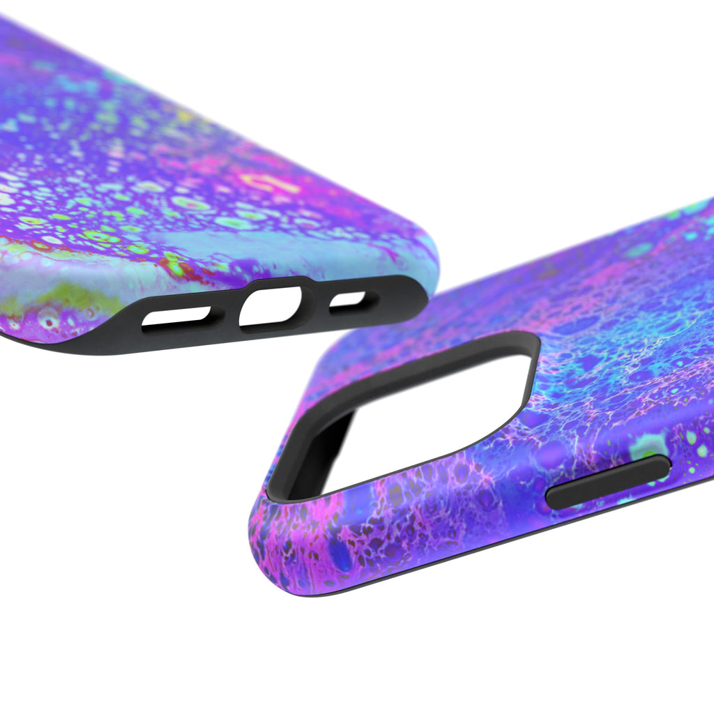 Electric Current MagSafe iPhone Case – Abstract Art Design, Shockproof for iPhone 14–17 Pro & Pro Max