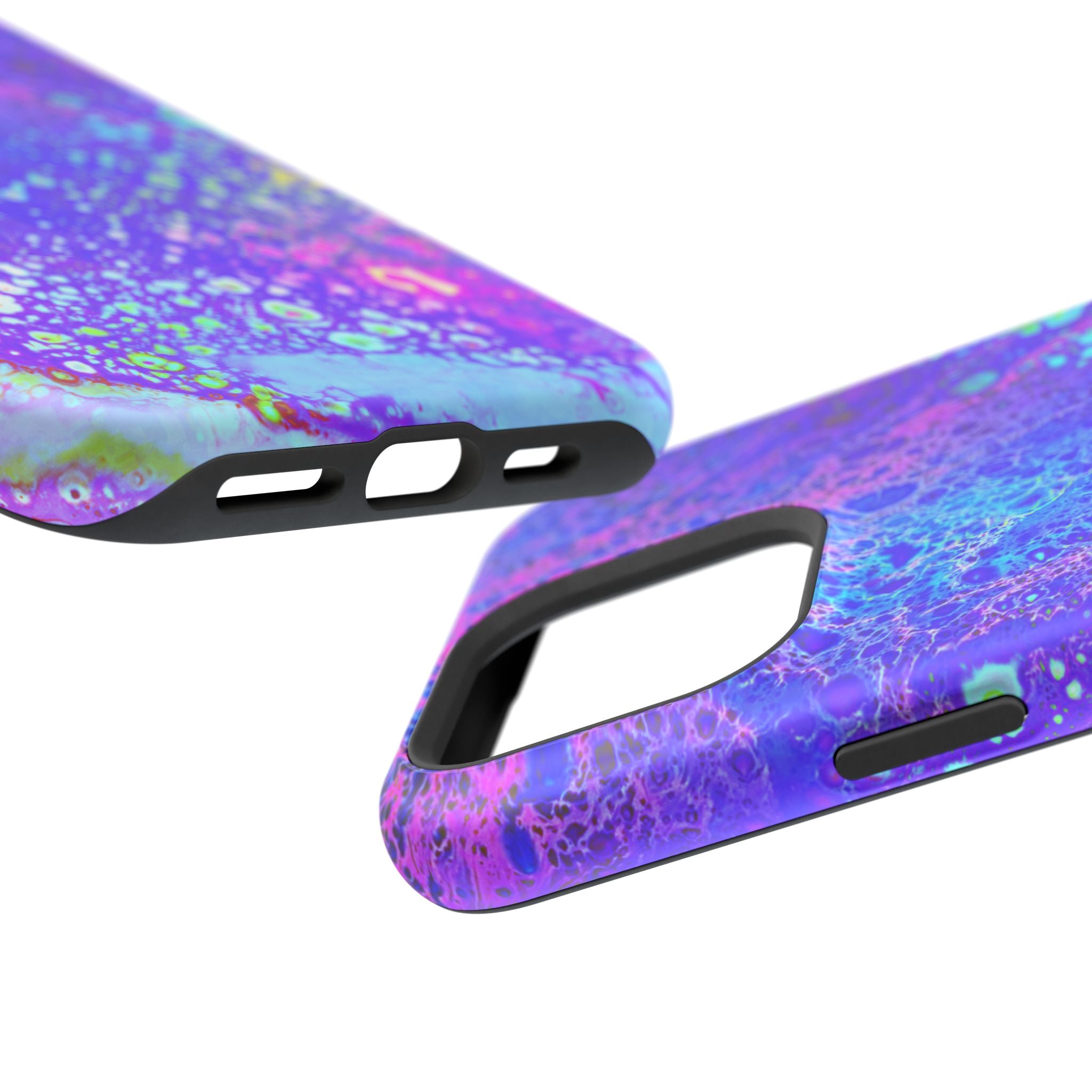 Electric Current MagSafe iPhone Case – Abstract Art Design, Shockproof for iPhone 14–17 Pro & Pro Max
