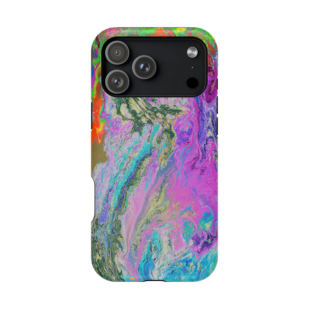 Spectrum Surge X MagSafe iPhone Case – Abstract Art Design, Shockproof for iPhone 14–17 Pro & Pro Max