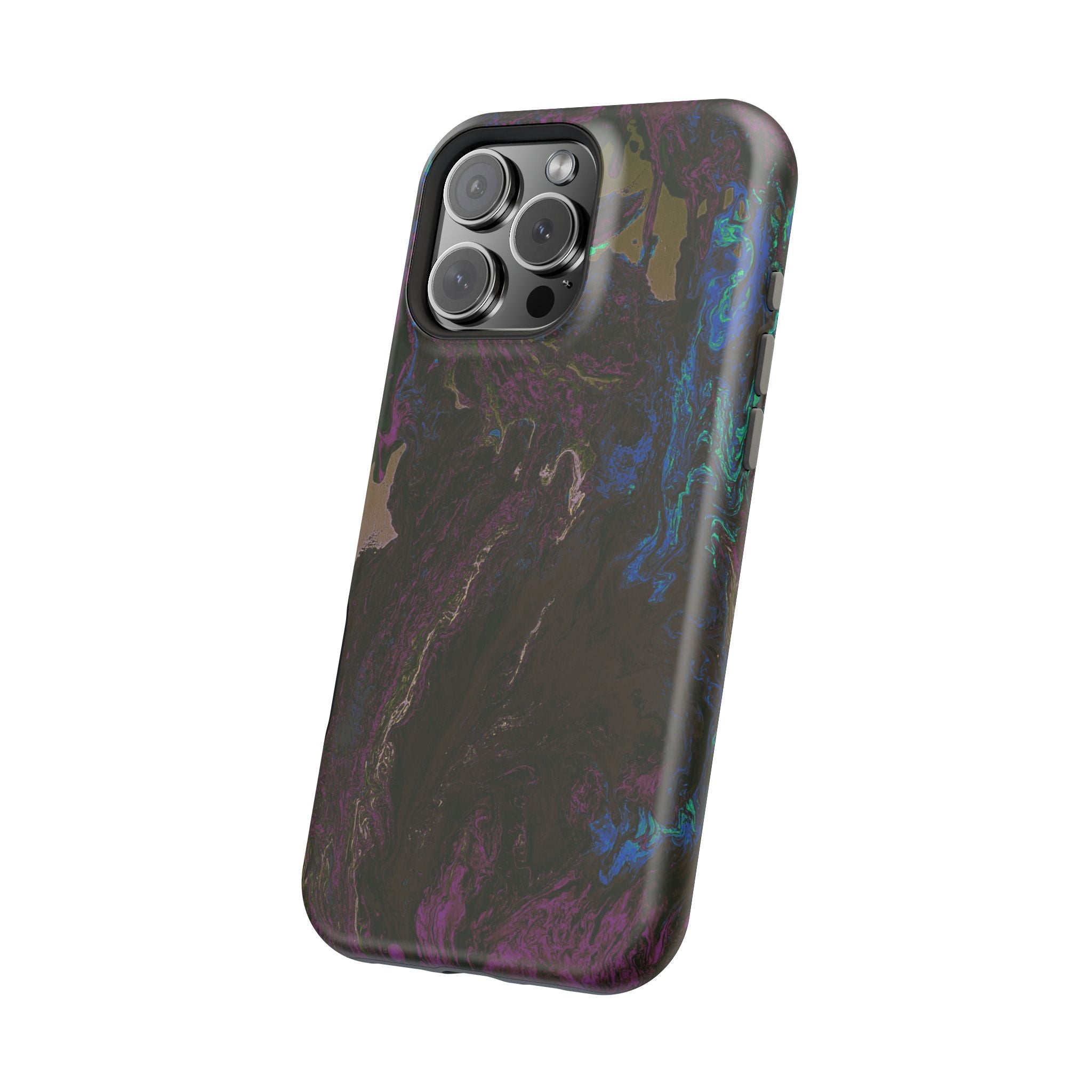 Shadow Collapse X MagSafe iPhone Case – Abstract Art Design, Shockproof for iPhone 14–17 Pro & Pro Max