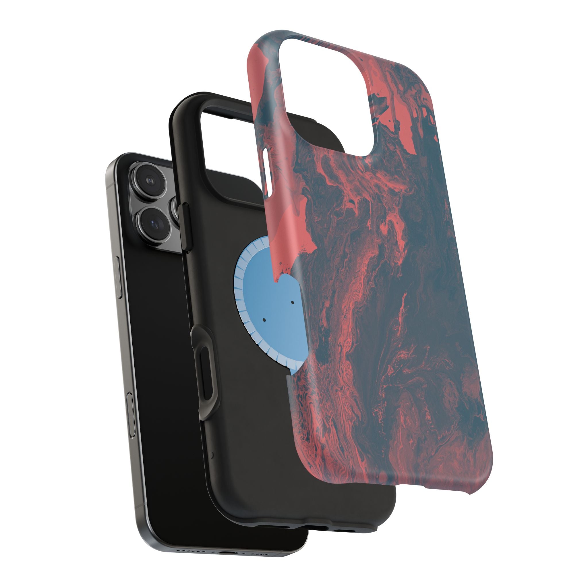 Eclipse Collapse X MagSafe iPhone Case – Abstract Art Design, Shockproof for iPhone 14–17 Pro & Pro Max