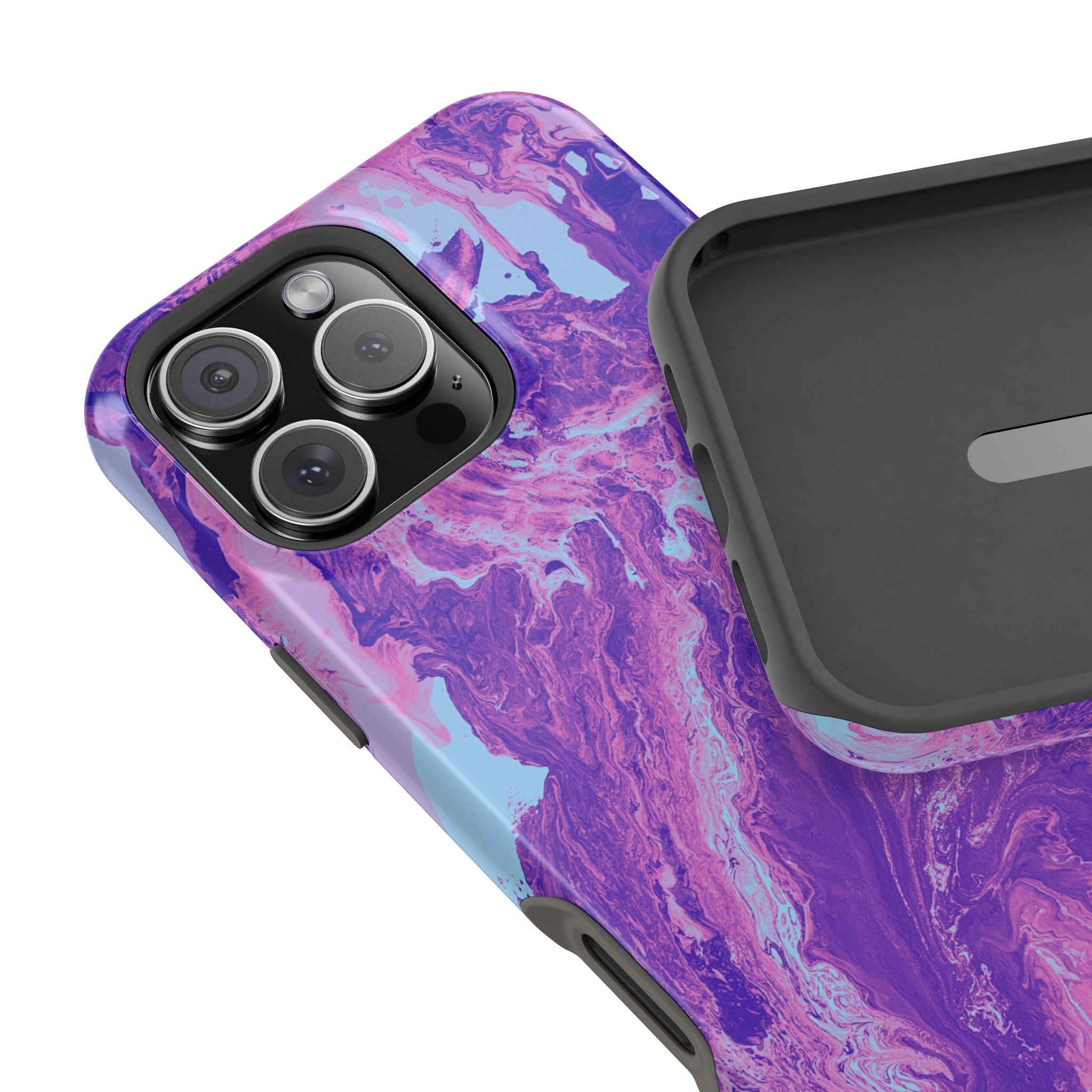 Bloom Fracture X MagSafe iPhone Case – Abstract Art Design, Shockproof for iPhone 14–17 Pro & Pro Max