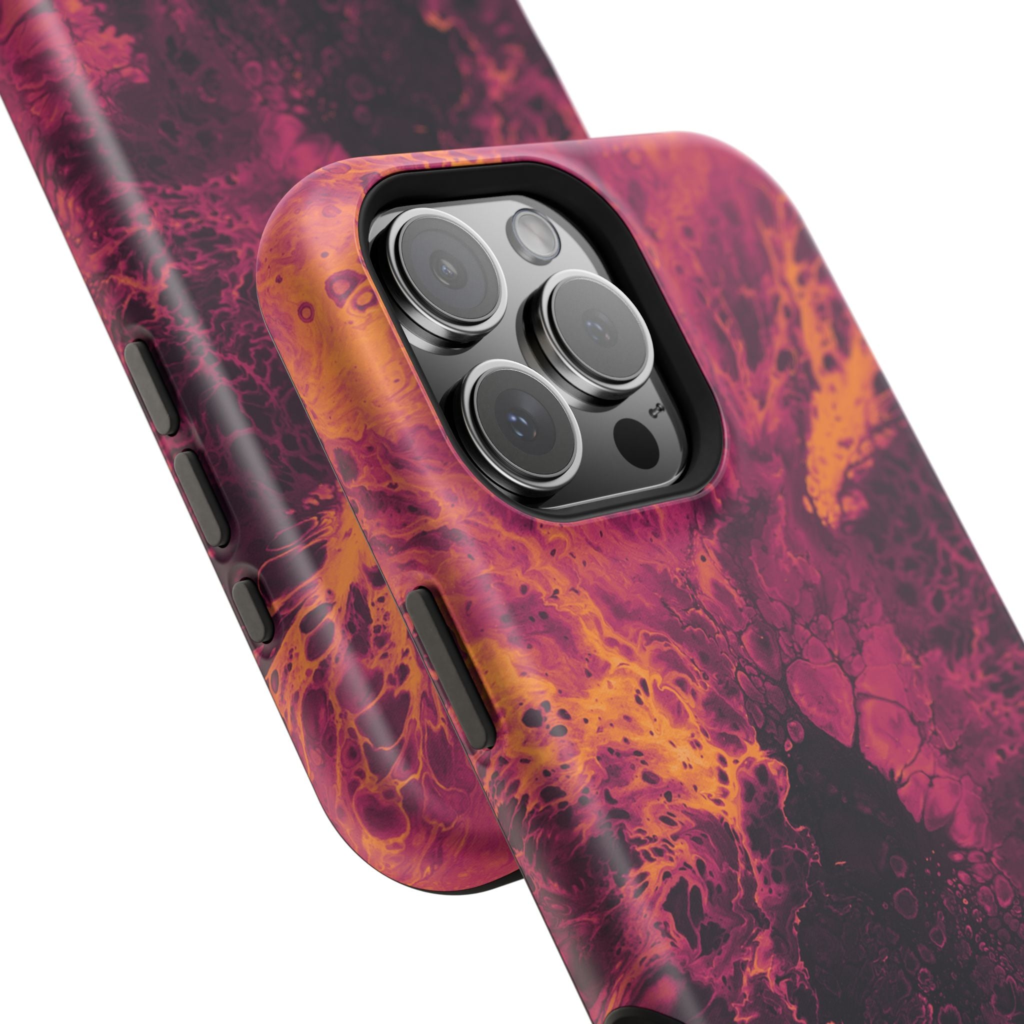 Dark Bloom X MagSafe iPhone Case – Abstract Art Design, Shockproof for iPhone 14–17 Pro & Pro Max