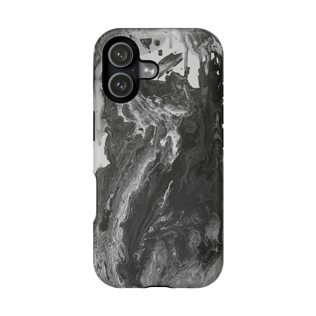 Noir Core X MagSafe iPhone Case – Abstract Art Design, Shockproof for iPhone 14–17 Pro & Pro Max