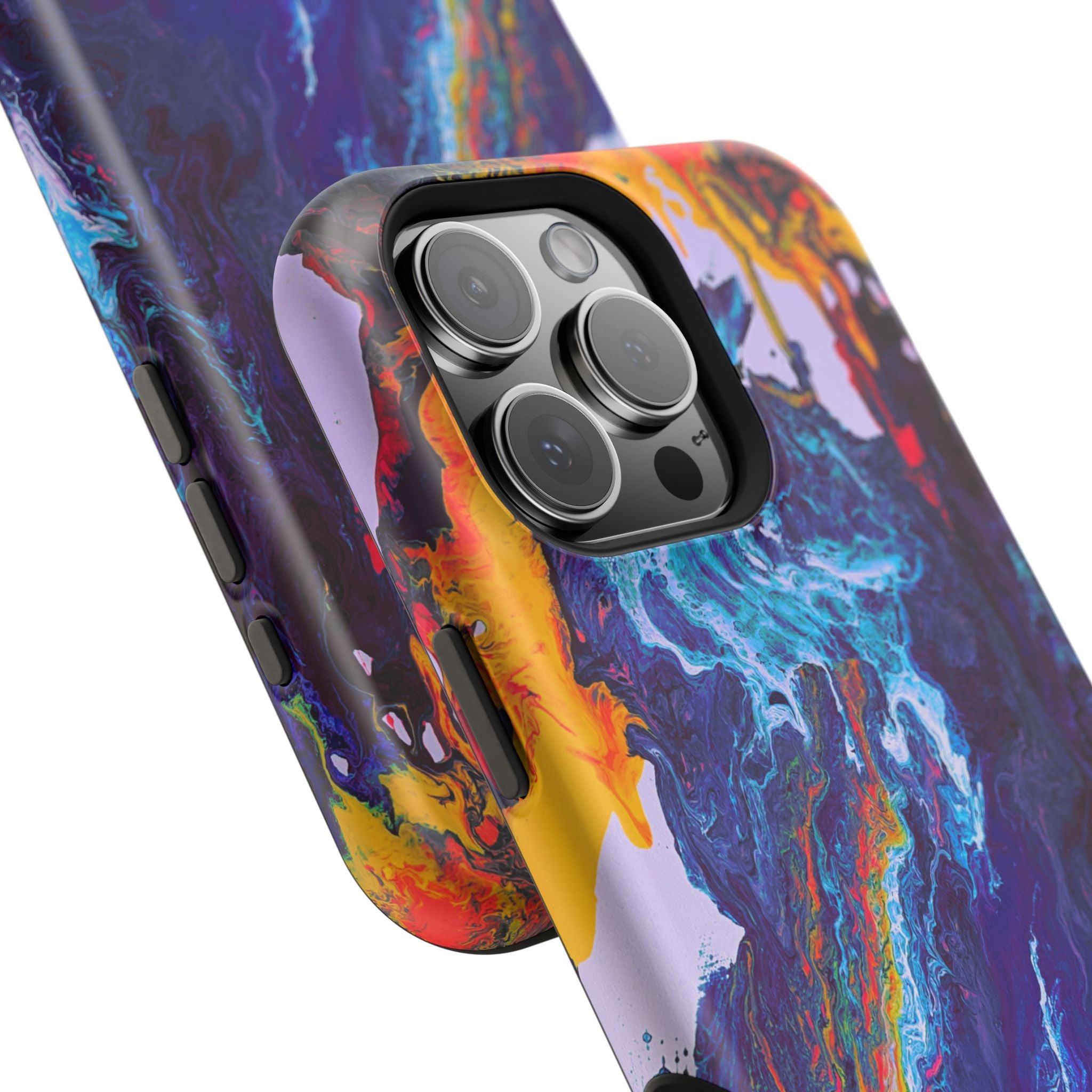 Wave Distortion X MagSafe iPhone Case – Abstract Art Design, Shockproof for iPhone 14–17 Pro & Pro Max