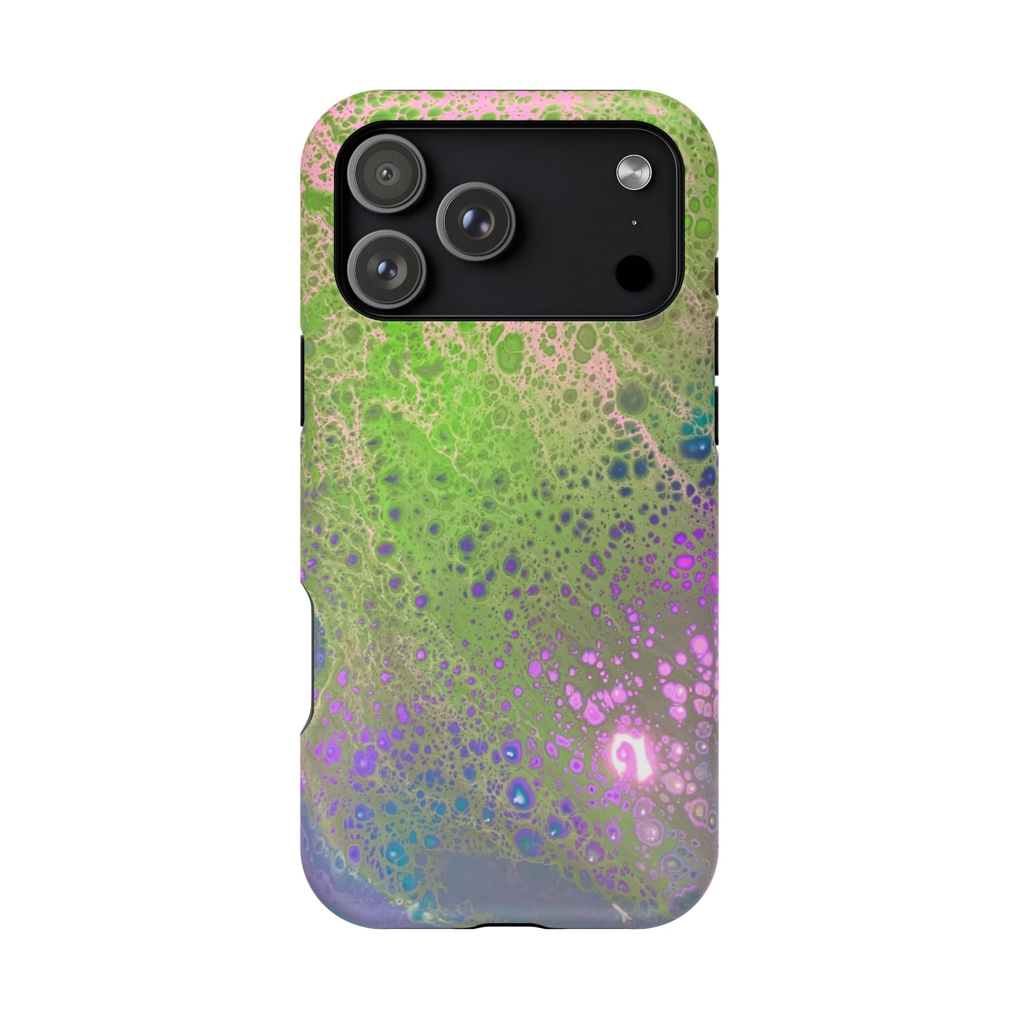 Galaxy Surge MagSafe iPhone Case – Abstract Art Design, Shockproof for iPhone 14–17 Pro & Pro Max