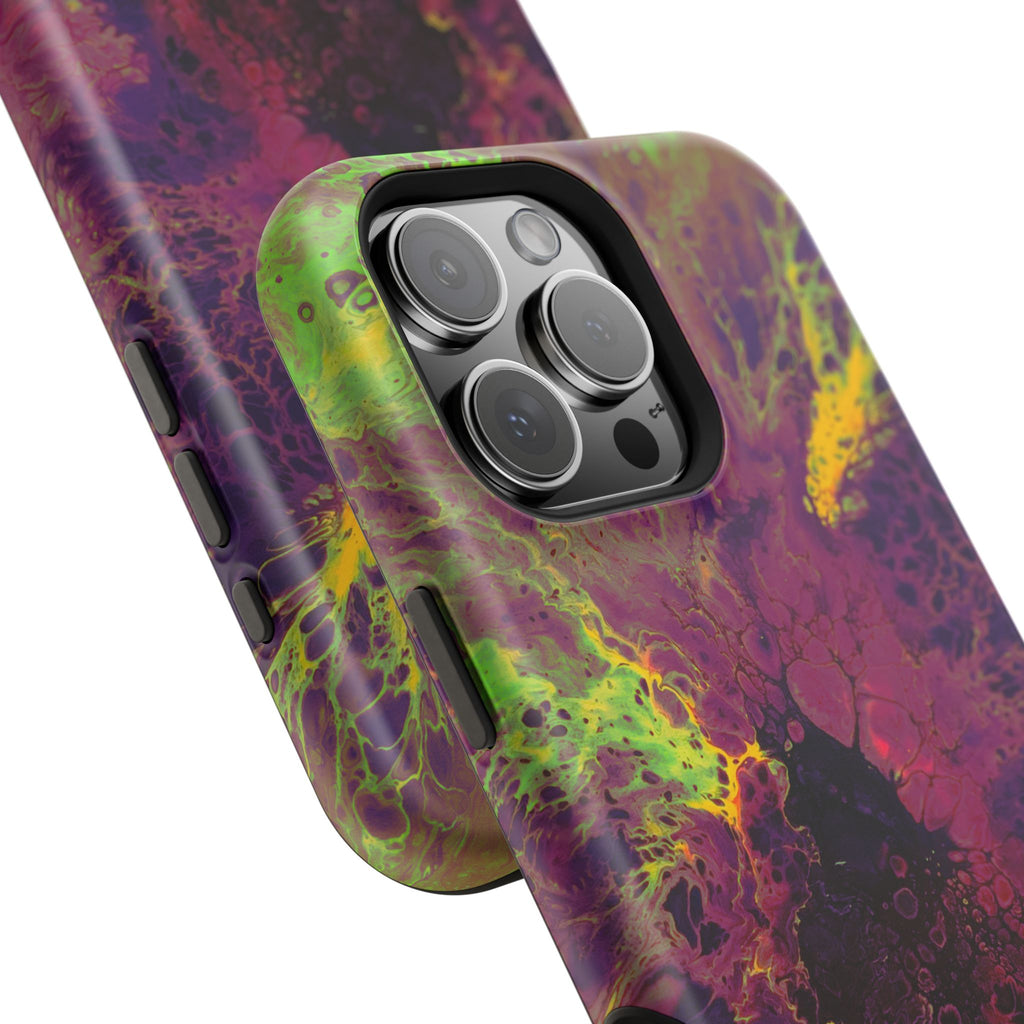 Venom Flow MagSafe iPhone Case – Abstract Art Design, Shockproof for iPhone 14–17 Pro & Pro Max