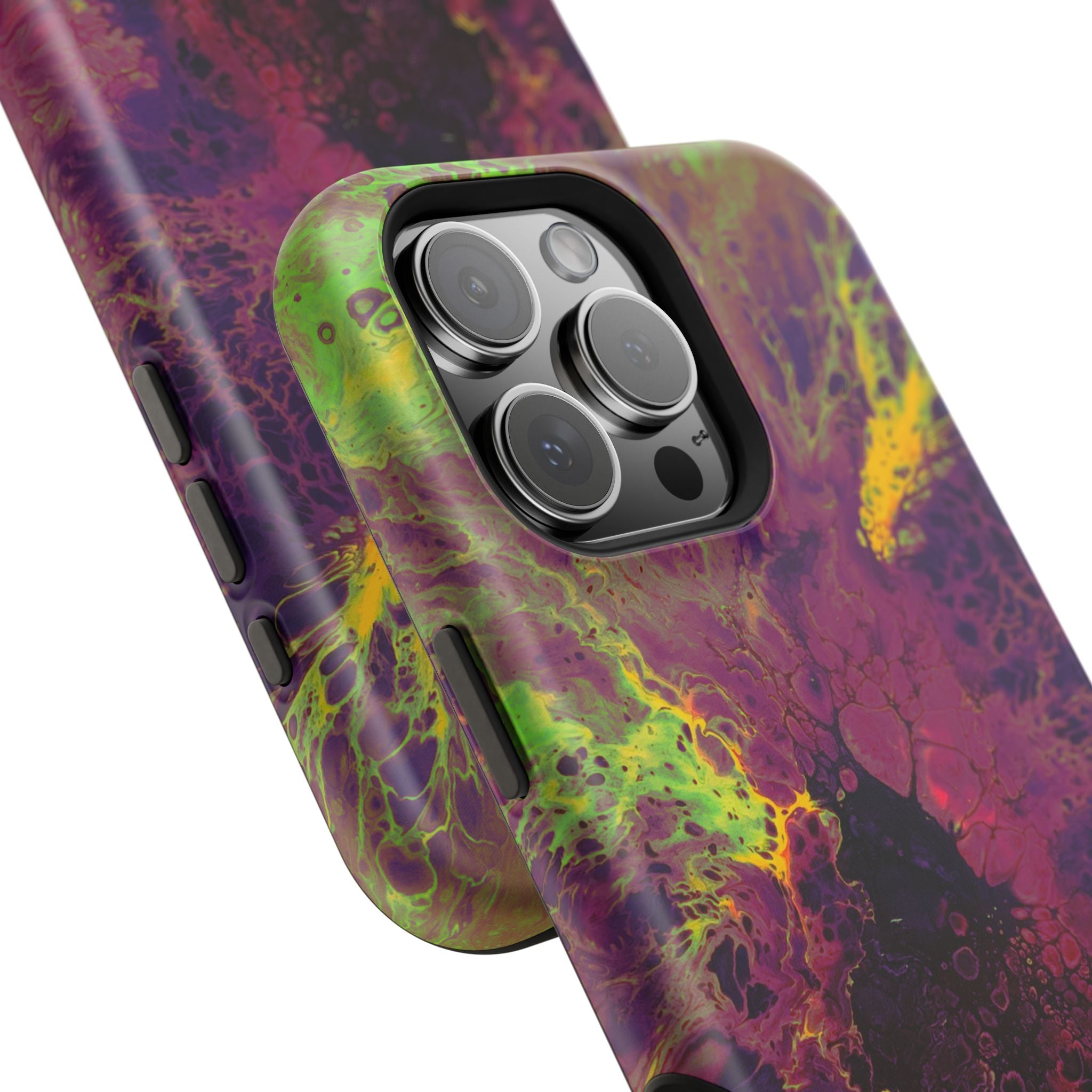 Venom Flow MagSafe iPhone Case – Abstract Art Design, Shockproof for iPhone 14–17 Pro & Pro Max