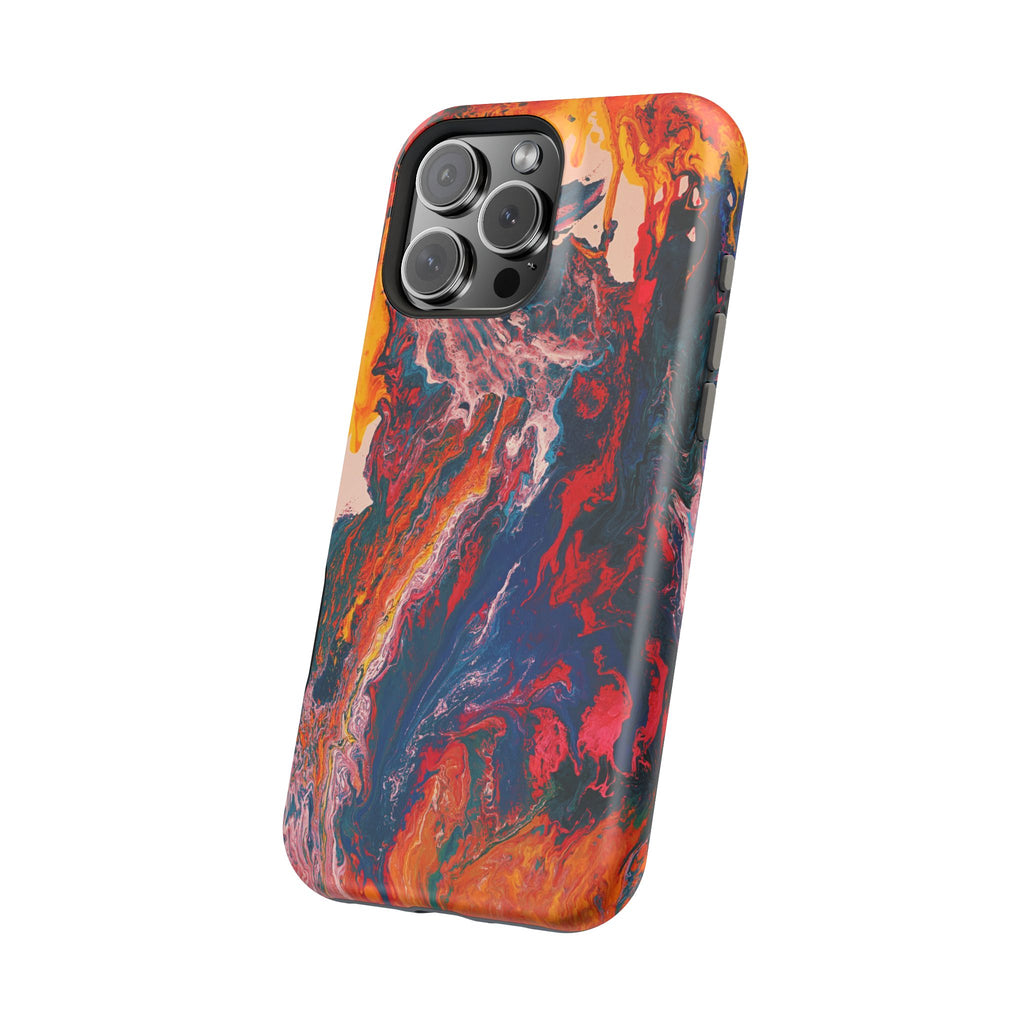 Heatcore X MagSafe iPhone Case – Abstract Art Design, Shockproof for iPhone 14–17 Pro & Pro Max