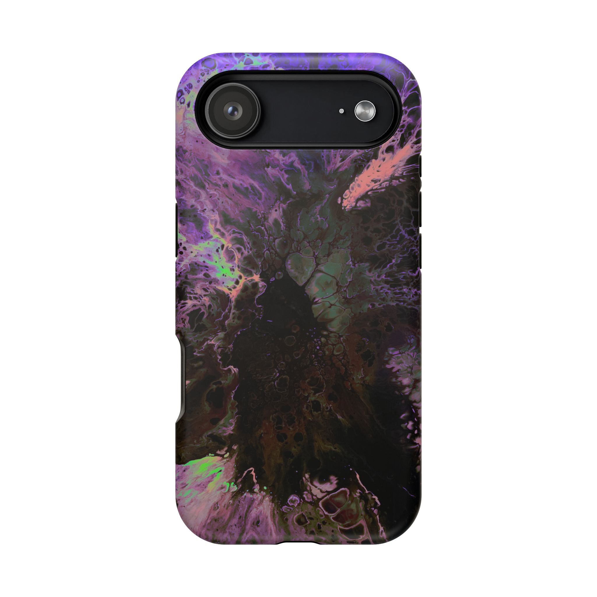 Bloom Reactor MagSafe iPhone Case – Abstract Art Design, Shockproof for iPhone 14–17 Pro & Pro Max